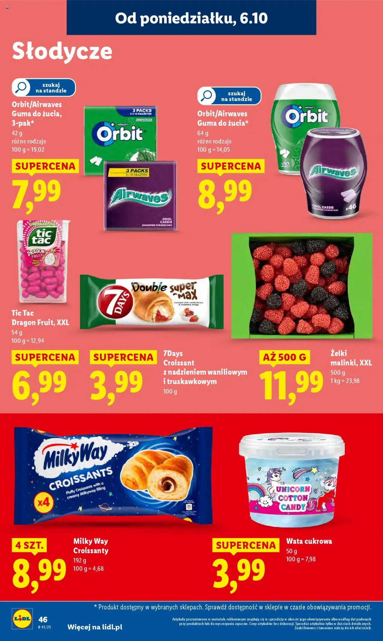 Lidl Gazetka od 06.10.2025 | Strona: 46 | Produkty: Słodycze, Żelki
