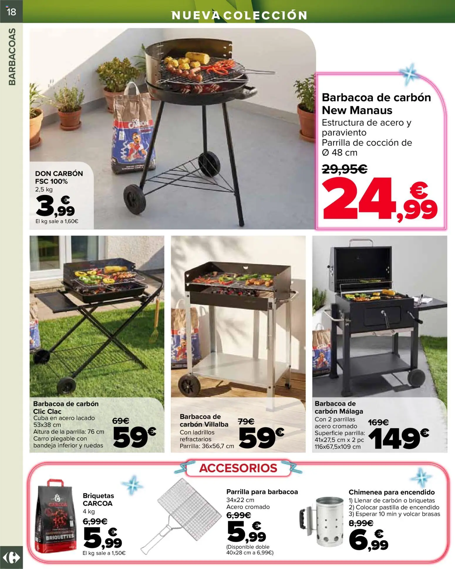 Carrefour Jardin │ válido desde el 14.04.2026 | Página: 18 | Productos: PC, Barbacoa, Parrilla, Bandeja