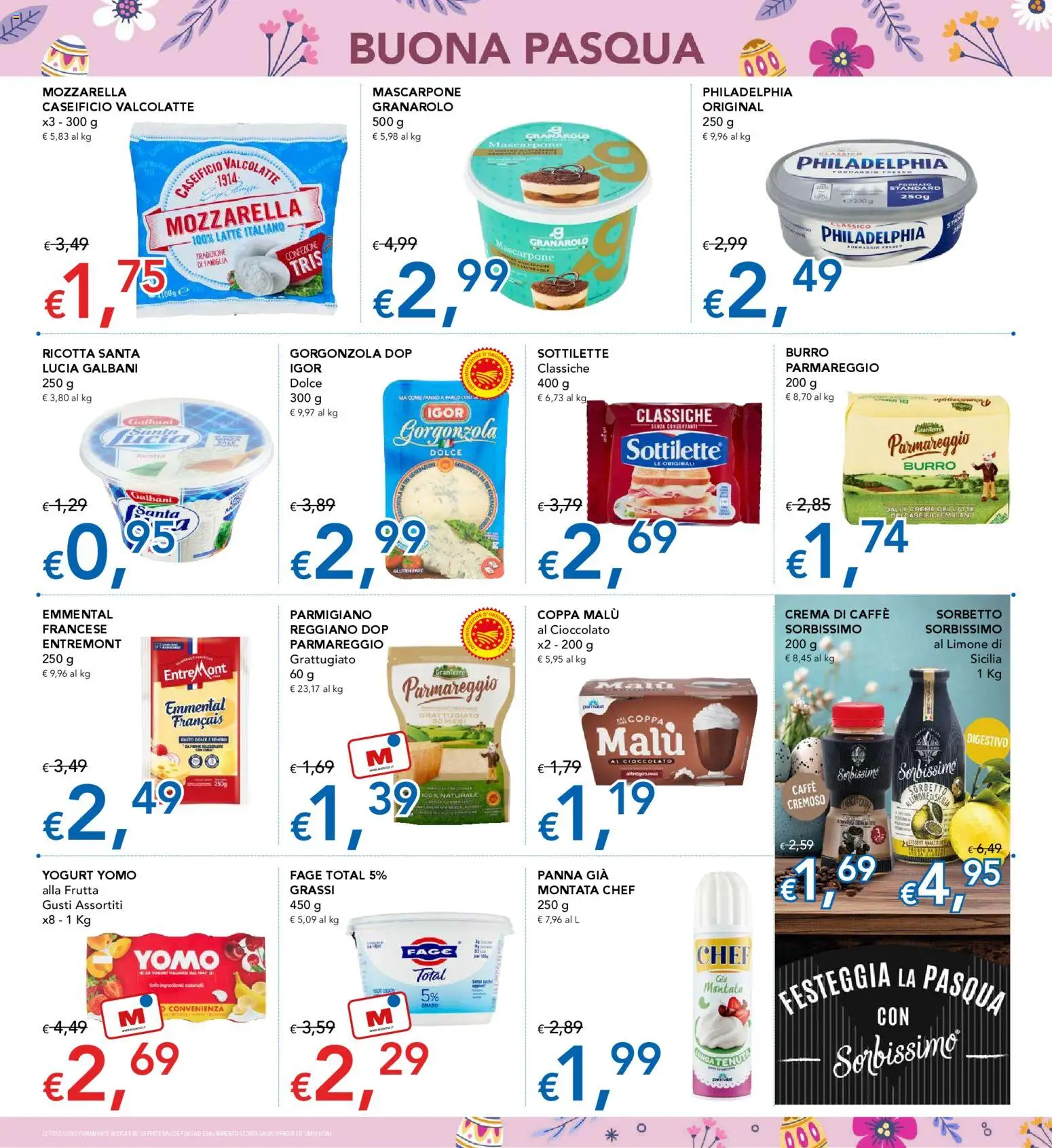 Volantino Migross del 26.03.2026 | Pagina: 5 | Prodotti: Yogurt, Sorbetto, Latte, Burro