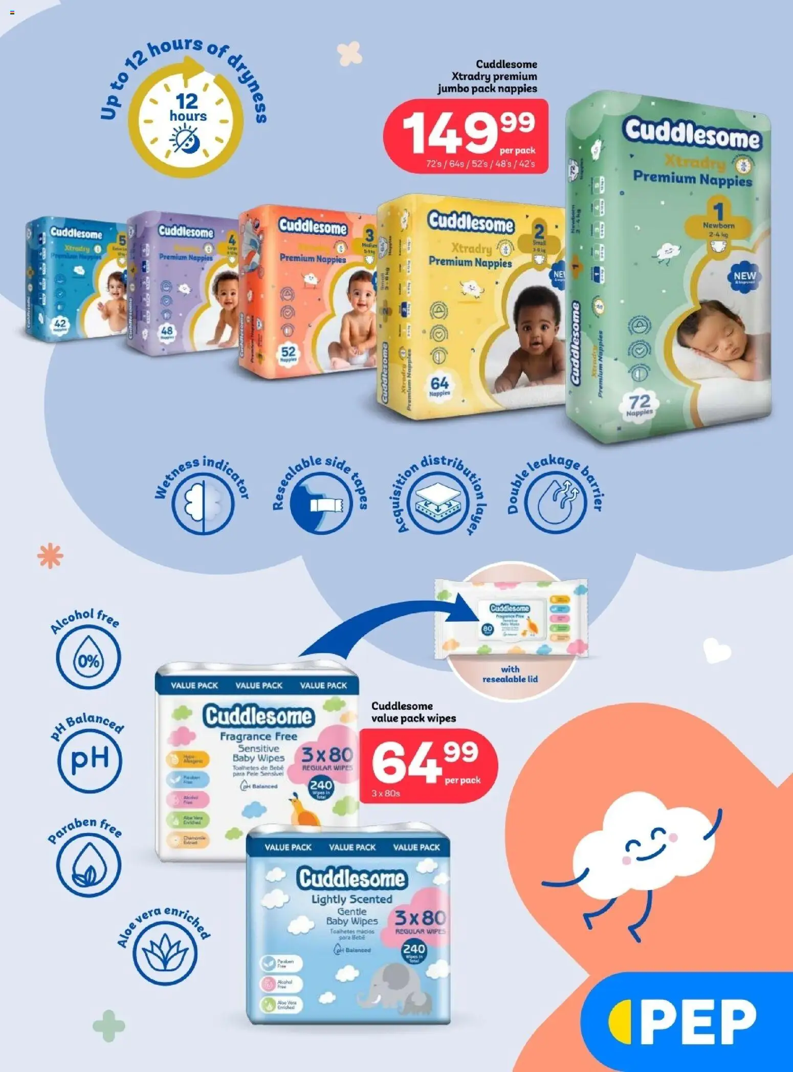 New PEP Stores catalogue – valid from 25.02.2026 | Page: 3 | Products: Fragrance, Nappies