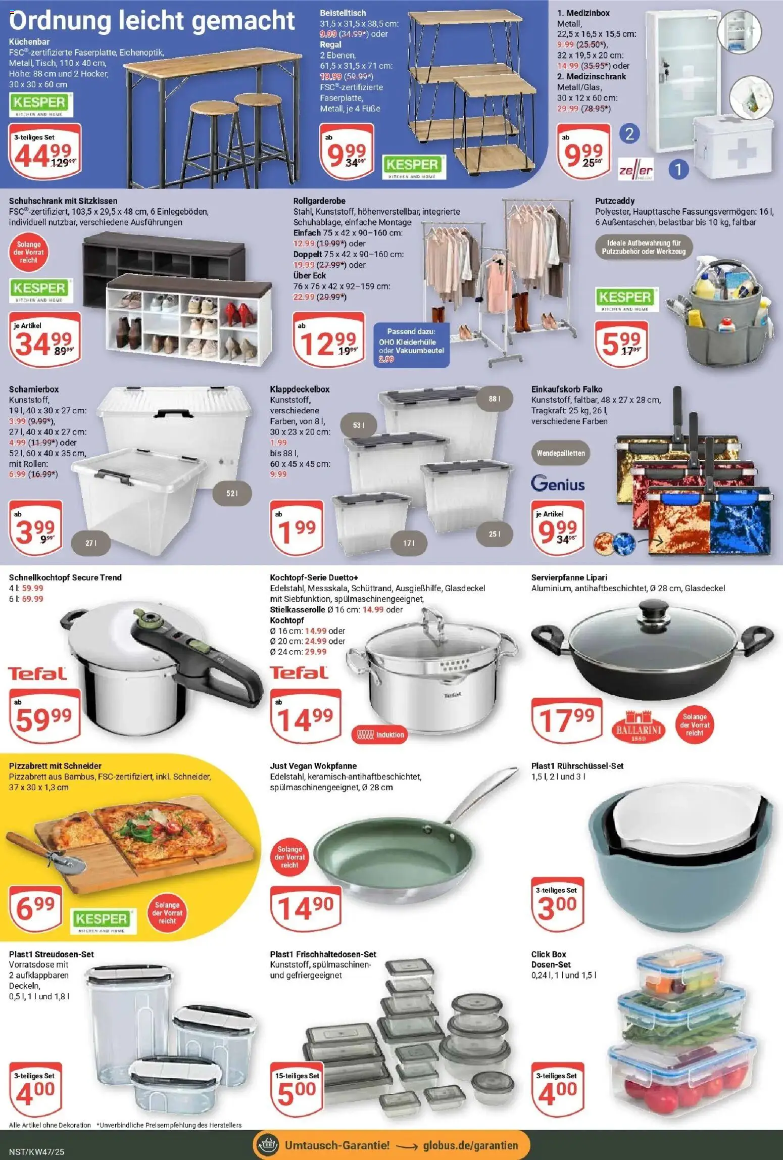 Globus prospekt Neustadt	 – gültig ab 17.11.2025 | Seite: 24 | Produkte: Beistelltisch, Regal, Box