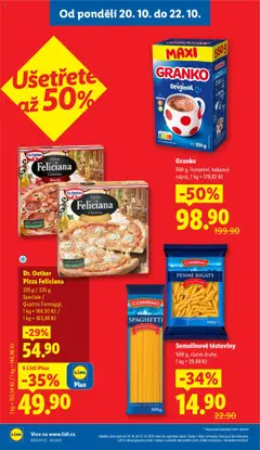 Náhled letáku Semolinové těstoviny, 500 g, různé druhy od 20.10.2025 | Strana: 2