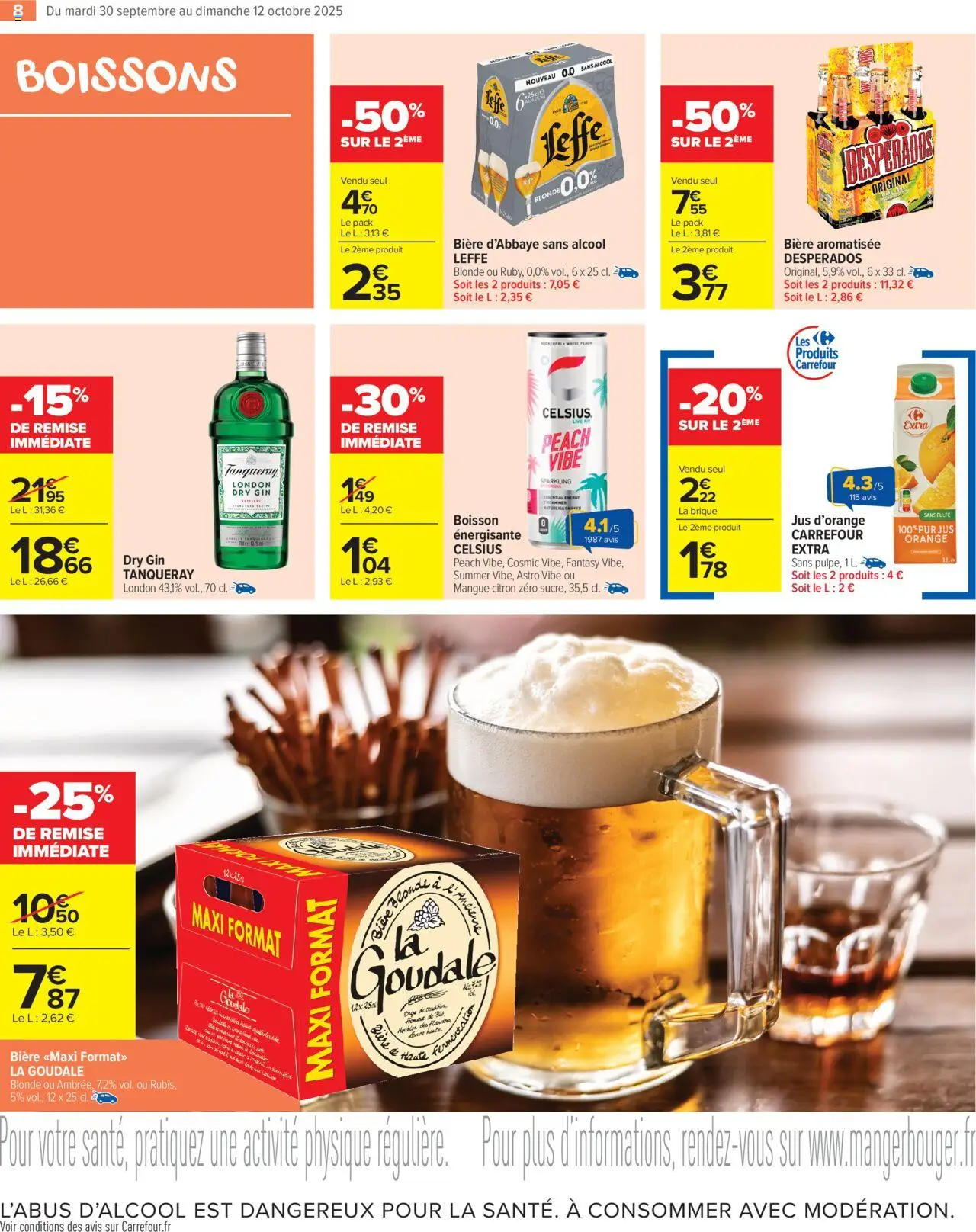 {H1} | Page: 10 | Produits: Desperados, Citron, Mangue, Jus d'orange