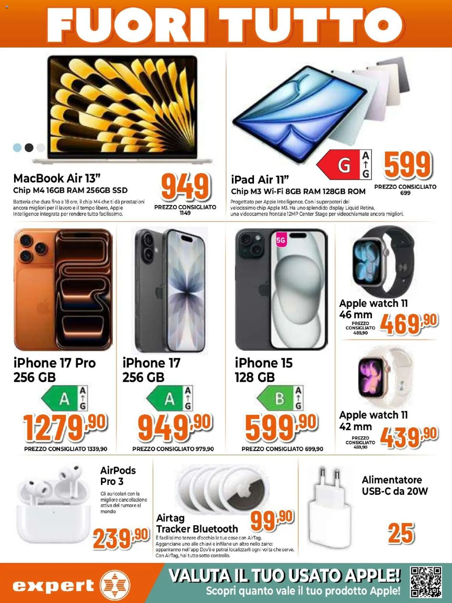 Volantino Expert del 27.12.2025 | Pagina: 27 | Prodotti: Iphone, Ipad, Apple Watch, Airpods