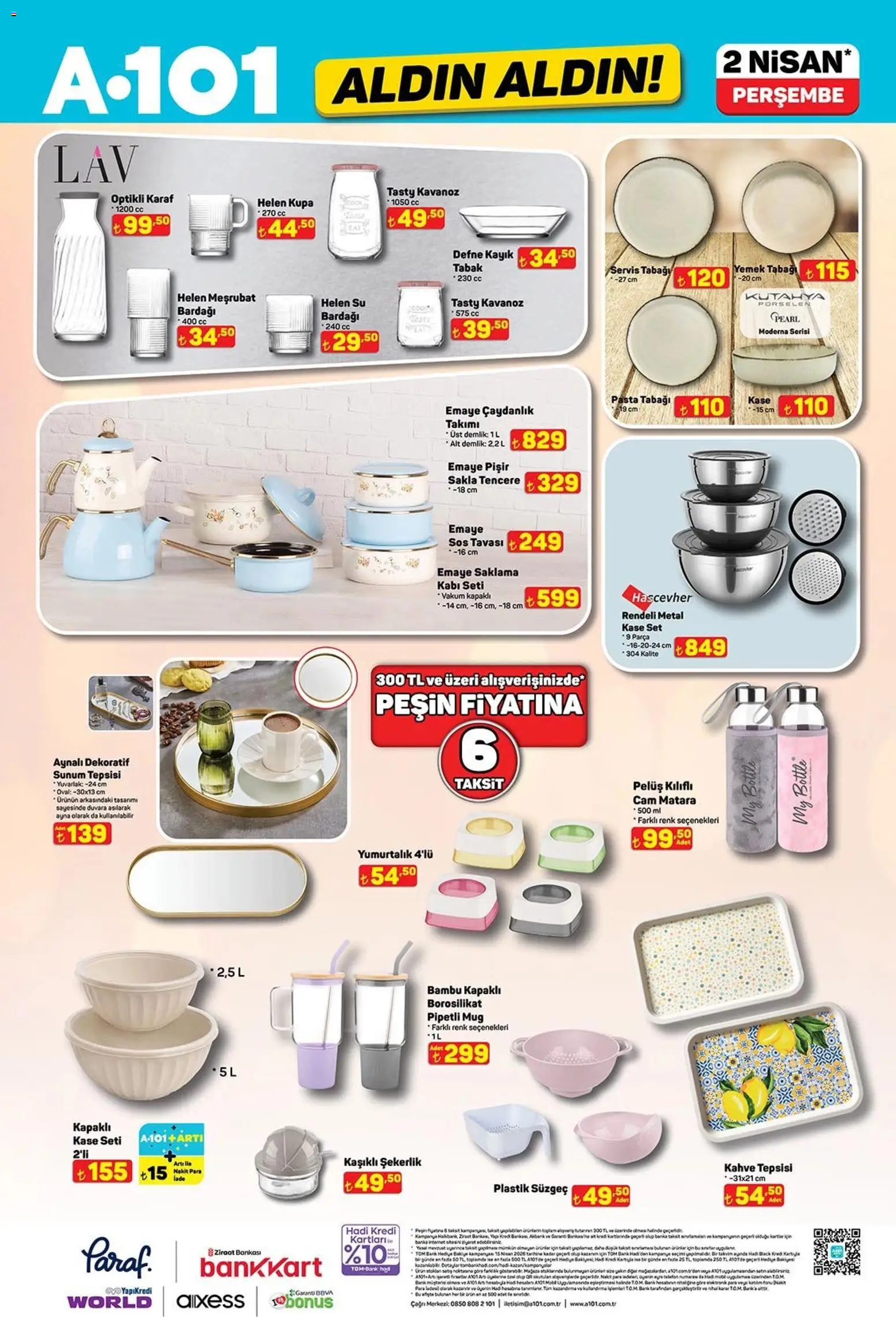 A101 - Katalog Aldın Aldın - 02.04.2026 tarihinden itibaren geçerlidir | Sayfa: 12 | Ürünler: Çaydanlık, Şekerlik, Kahve, Demlik