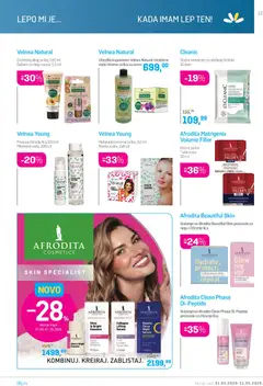 Lilly drogerie katalog - pregled Lilly drogerie kataloga - važi od 01.05.2026 | Strana: 13 | Proizvode: Balzam, Maska, Piling, Vlažne maramice
