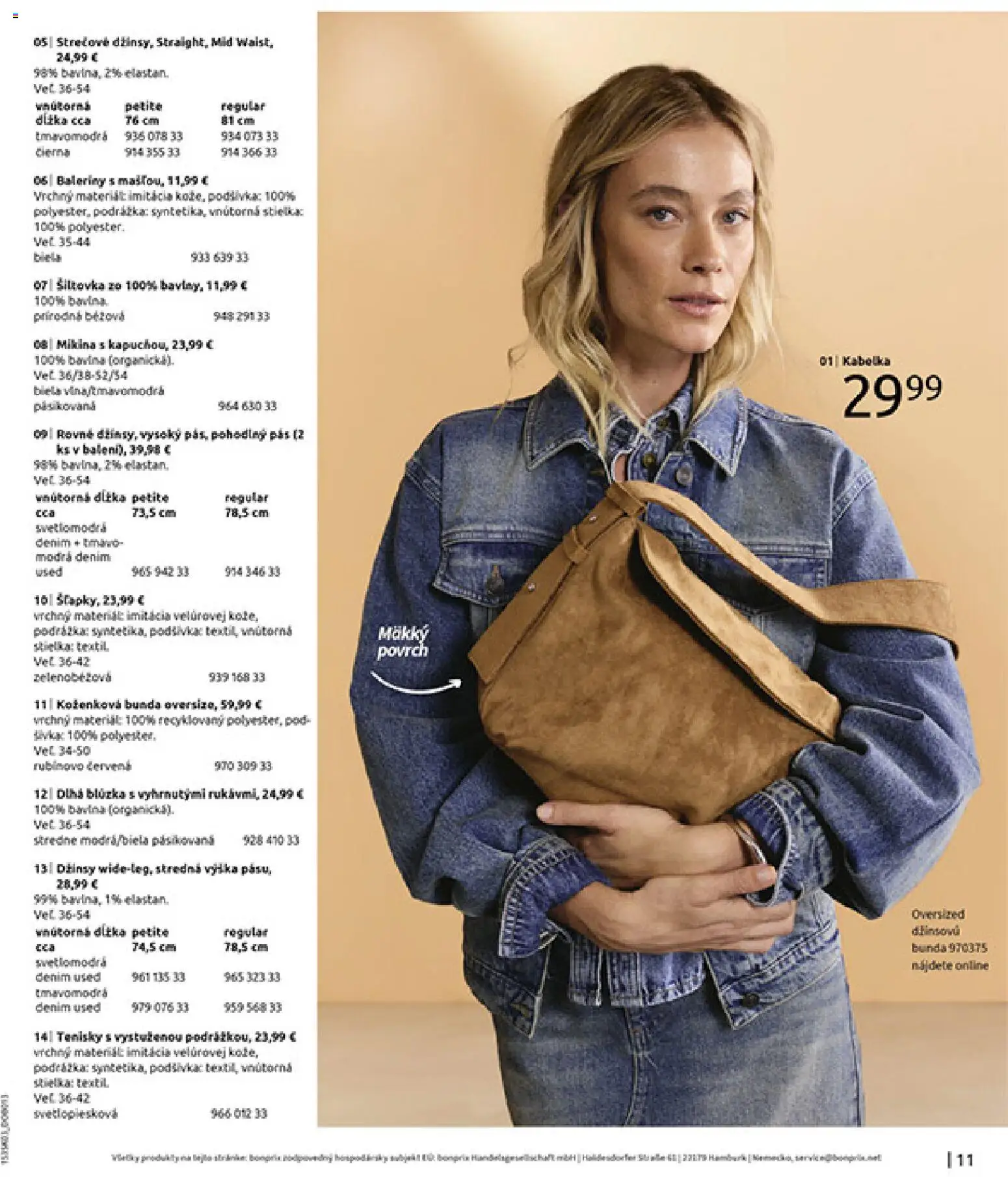 Nové Bonprix akcie – leták je platný od 10.03.2026 | Strana: 13 | Produkty: Pás, Kabelka, Milka