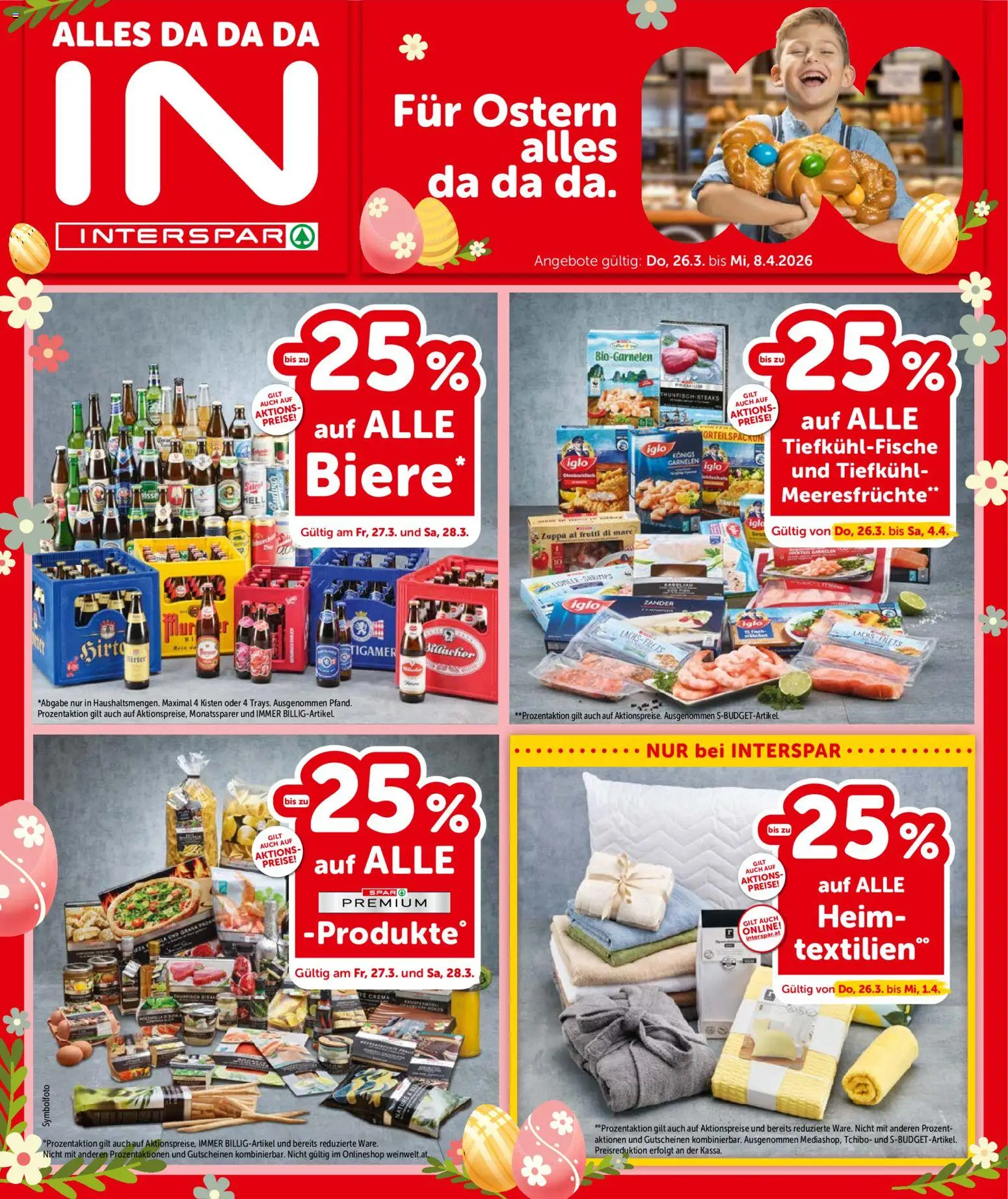 Interspar Flugblatt - Kärnten gültig ab 26.03.2026 | Seite: 1 | Produkte: Meeresfrüchte