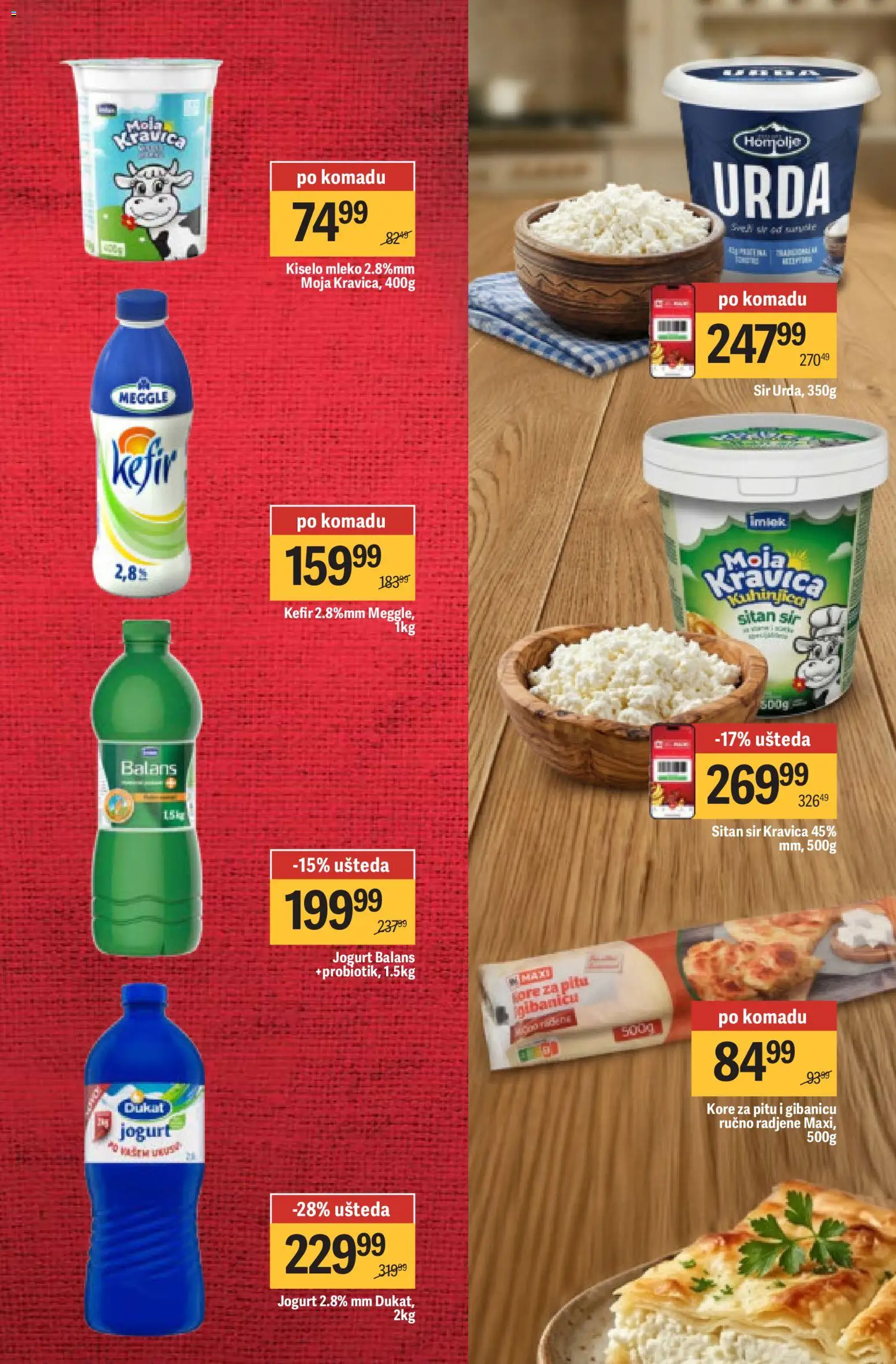Maxi katalog - važi od 02.04.2026 | Strana: 21 | Proizvode: Kiselo mleko, Sir, Pita, Jogurt