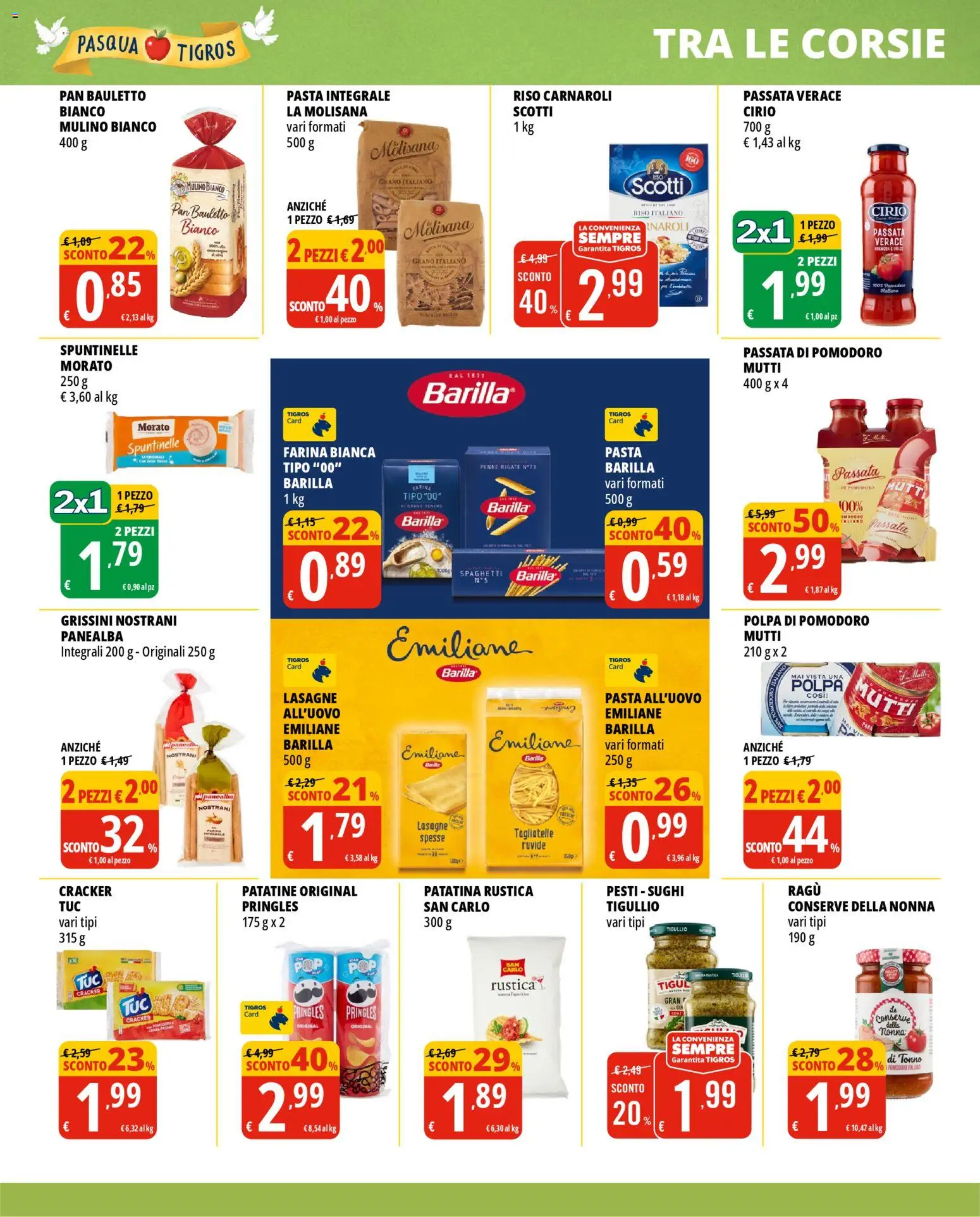 Volantino Tigros del 24.03.2026 | Pagina: 21 | Prodotti: Riso, Pasta, Mutti, Grissini