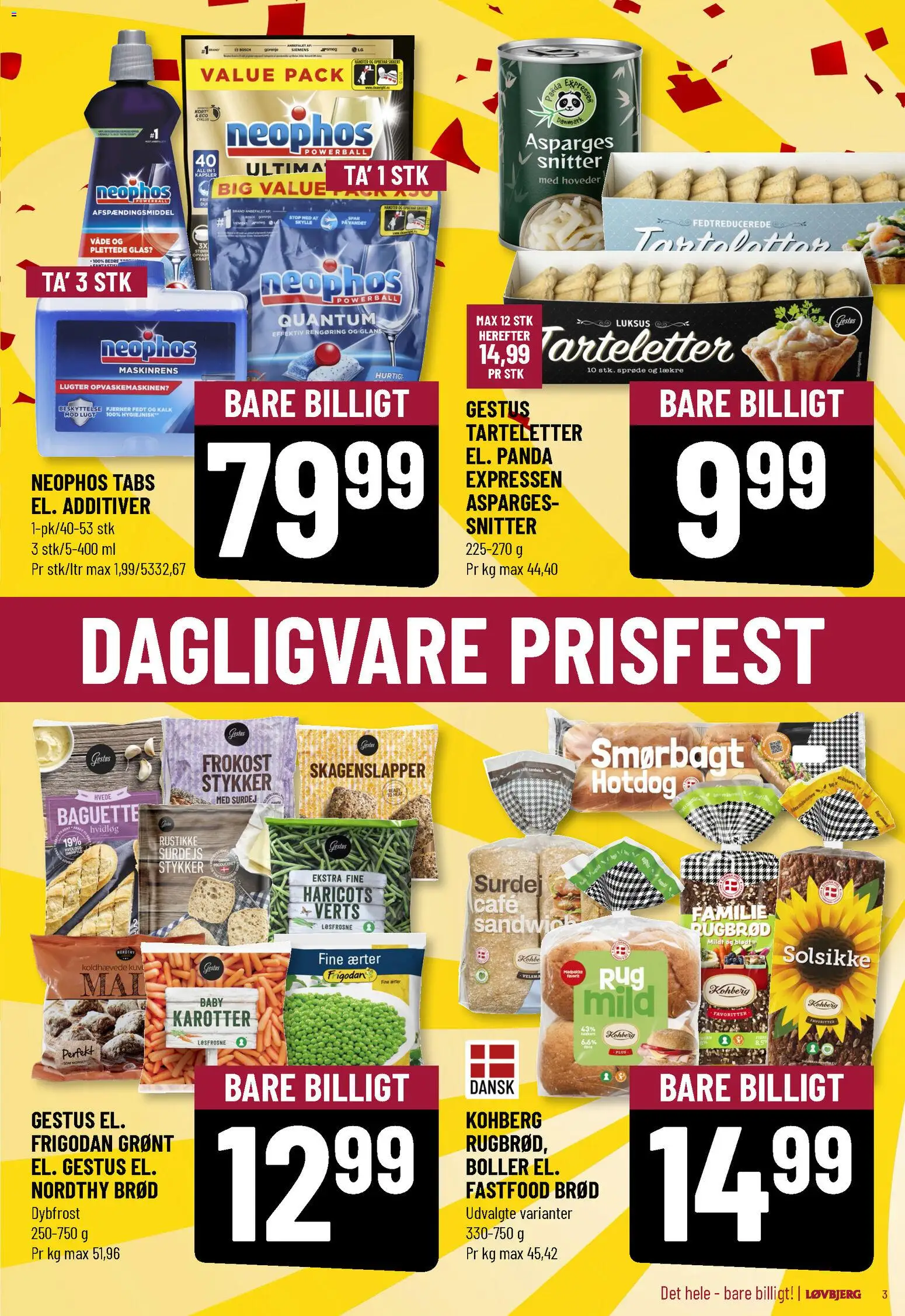 Løvbjerg tilbudsavis – gyldig fra 07.11.2025 | Side: 3 | Produkter: Brød, Hvidløg, Tarteletter, Asparges