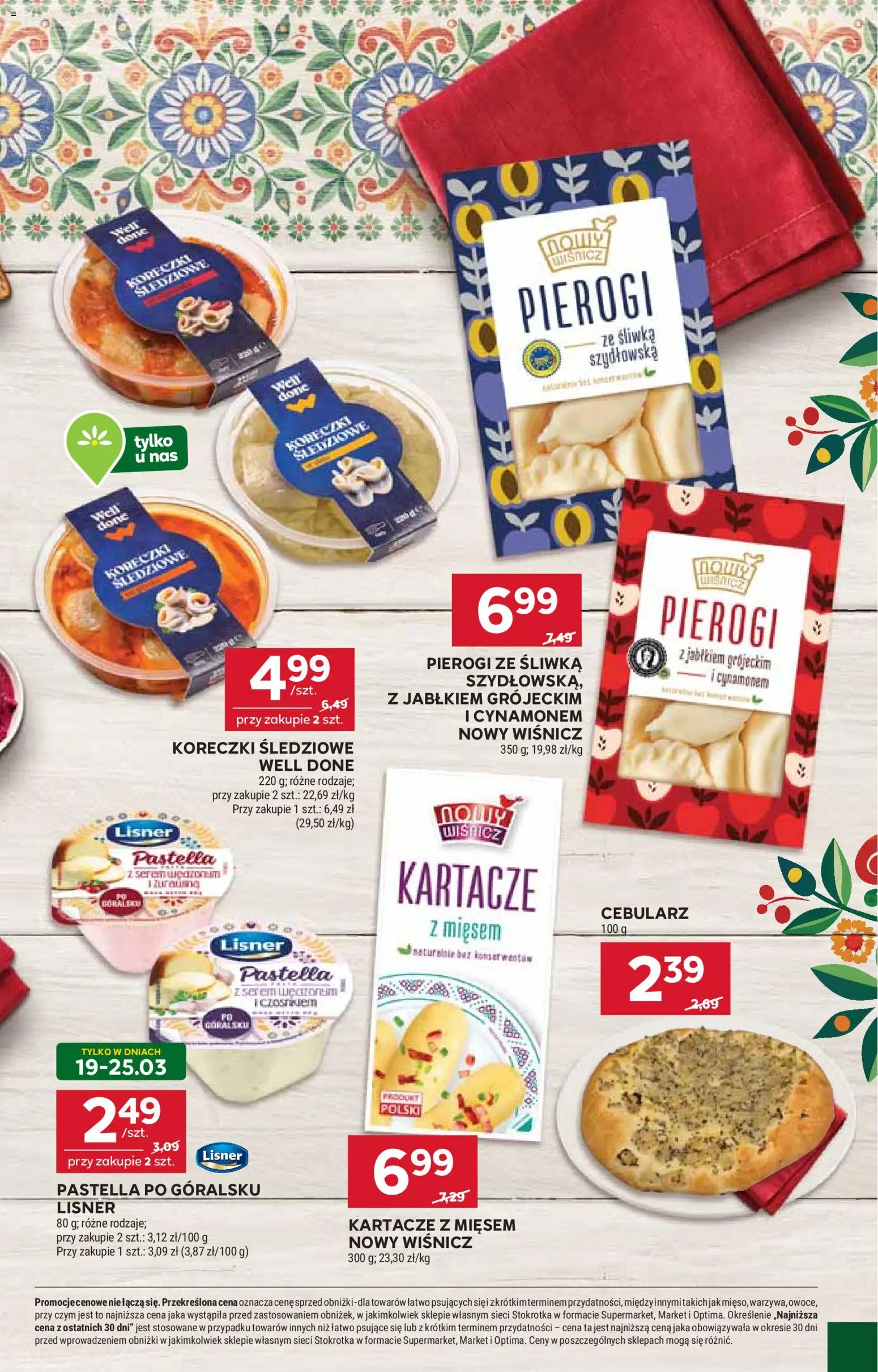 Stokrotka gazetka od 19.03.2026 | Strona: 27 | Produkty: Pierogi, Stokrotka