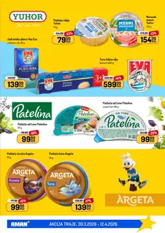Aman katalog - pregled Aman kataloga - važi od 30.03.2026 | Strana: 11 | Proizvode: Narezak, Ulje, Riba, Pašteta