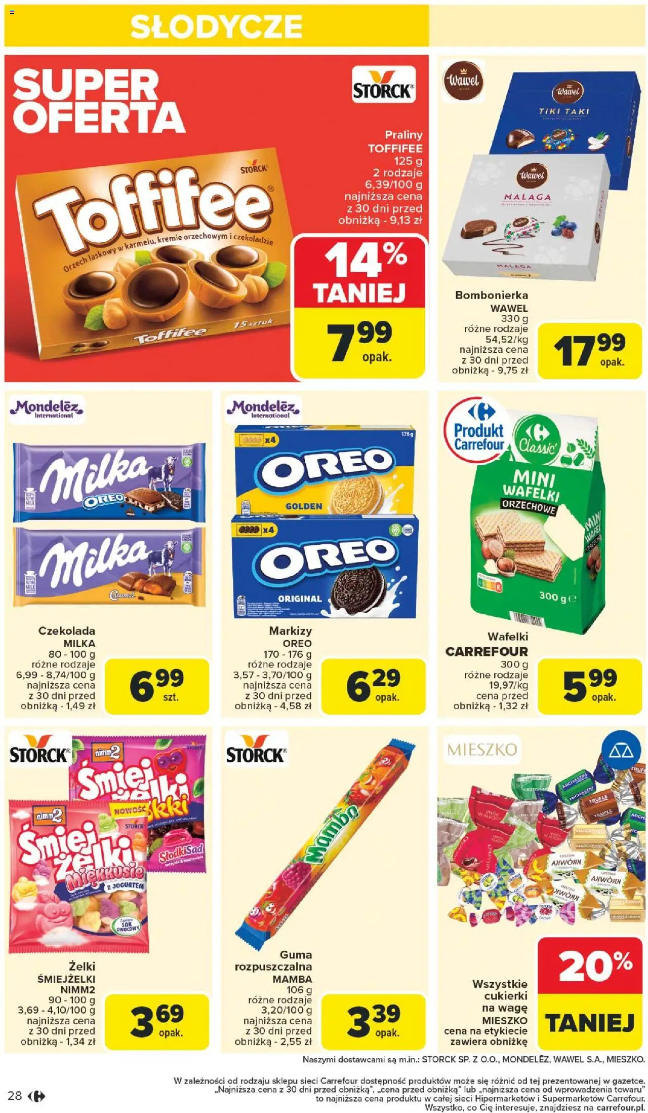Carrefour Gazetka od 11.08.2025 | Strona: 32 | Produkty: Praliny, Bombonierka, Milka, Cukierki