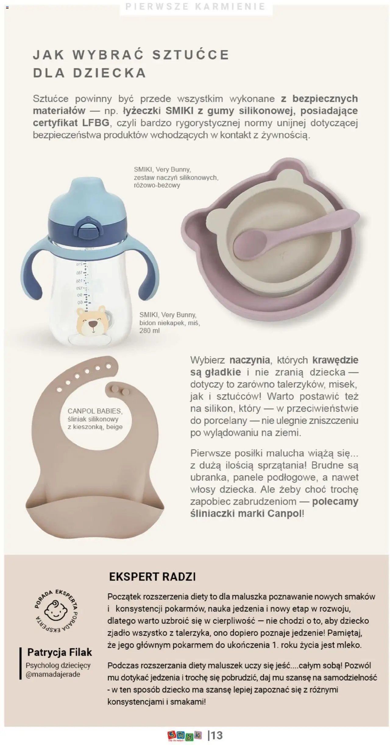 Smyk Gazetka - Welcome Little One od 24.04.2025 | Strona: 13 | Produkty: Gumy, Sztućce