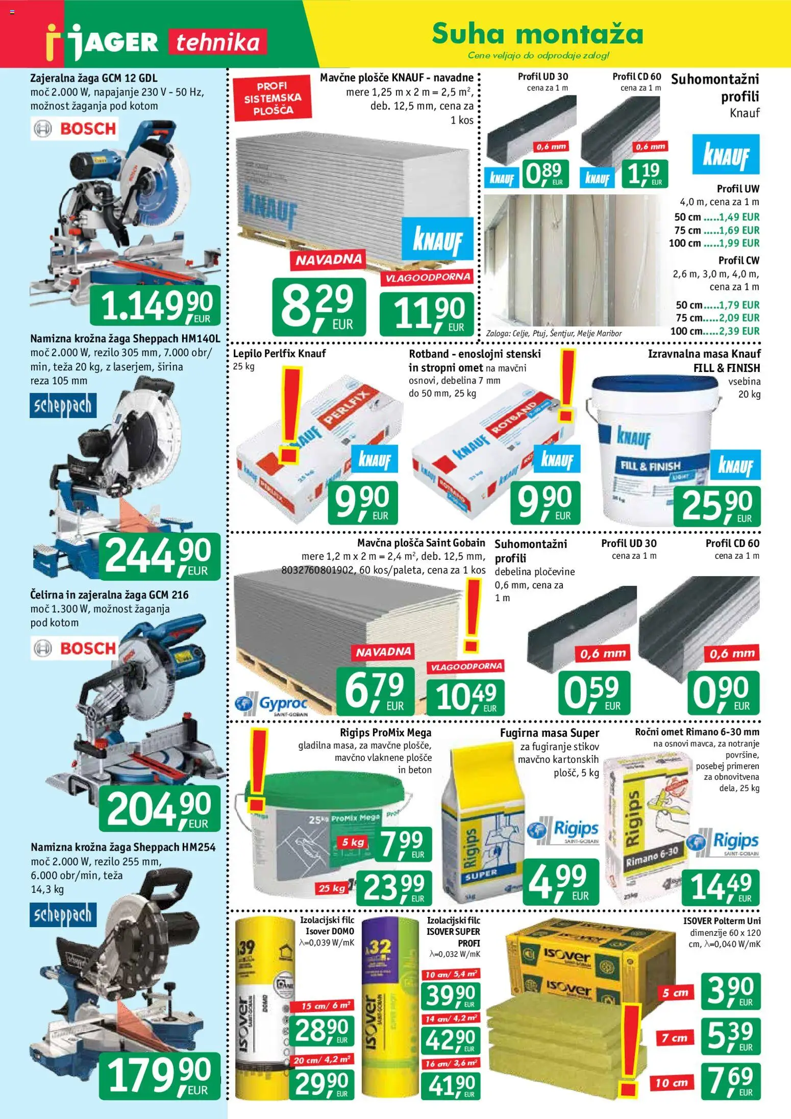 Novi Jager katalog ponudbe – veljaven od 19.11.2025 | Stran: 6 | Izdelki: Teza, Kos, Lepilo, Krožna žaga