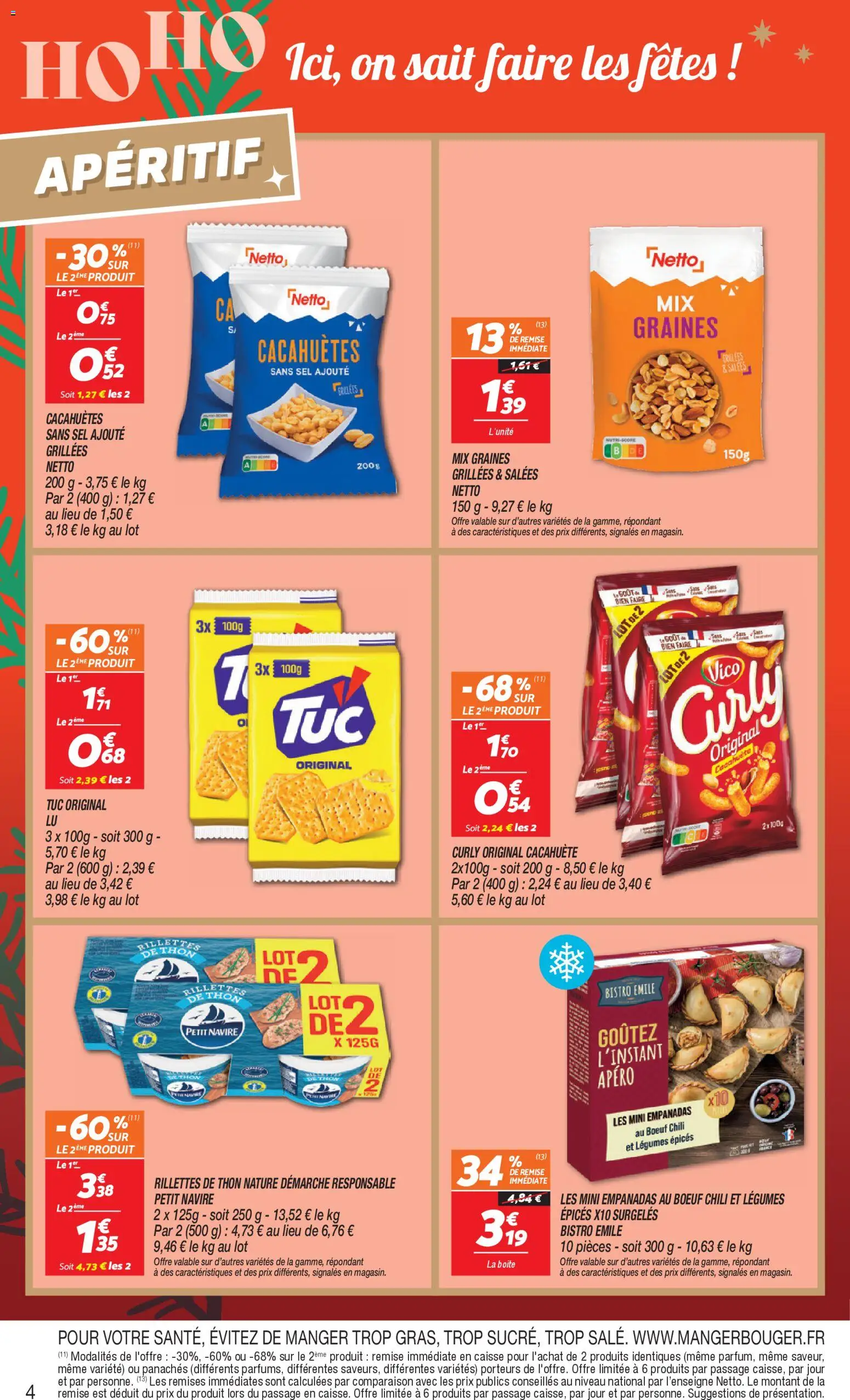 {H1} | Page: 4 | Produits: Cacahuète, Sel, Thon