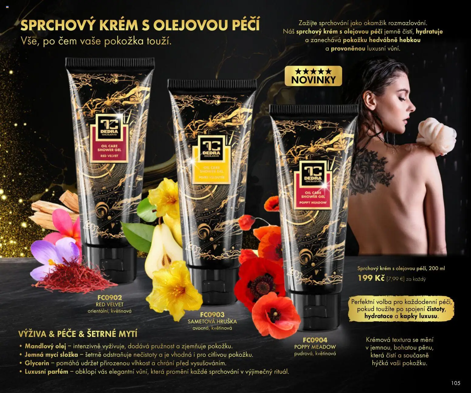 Nové Dedra akcie – leták je platný od 01.11.2025 | Strana: 5 | Produkty: Olej, Mandľový olej, Parfém, Krém