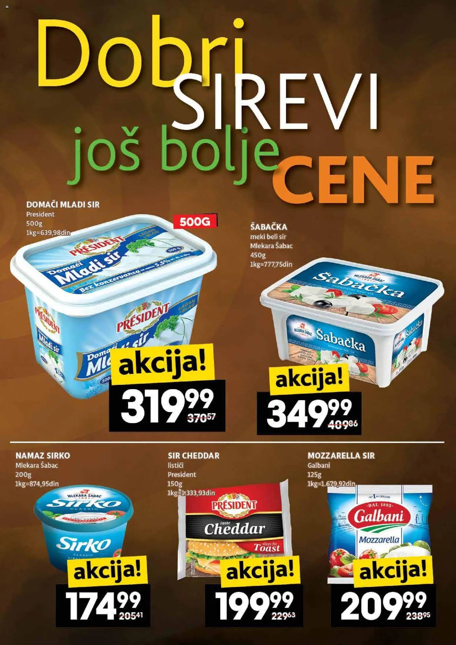 Idea katalog - važi od 23.10.2025 | Strana: 9 | Proizvode: Mladi sir, Sir, Mozzarella