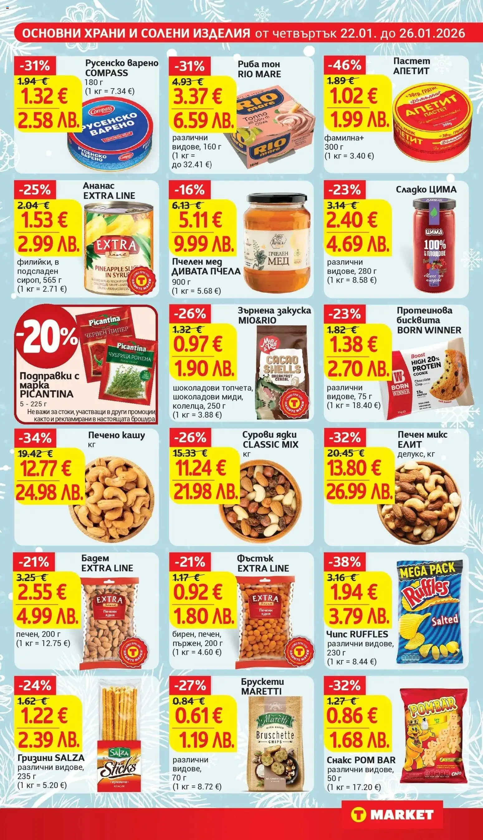 {H1} | Страница: 17 | Продукти: Ядки, Чубрица, Печени ядки, Риба тон