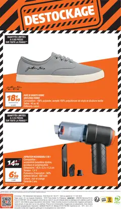 Netto - Prévisualisation de Netto - Destockage valide à partir de 31.03.2026 | Page: 4 | Produits: Orange, Aspirateur, Batterie, Baskets