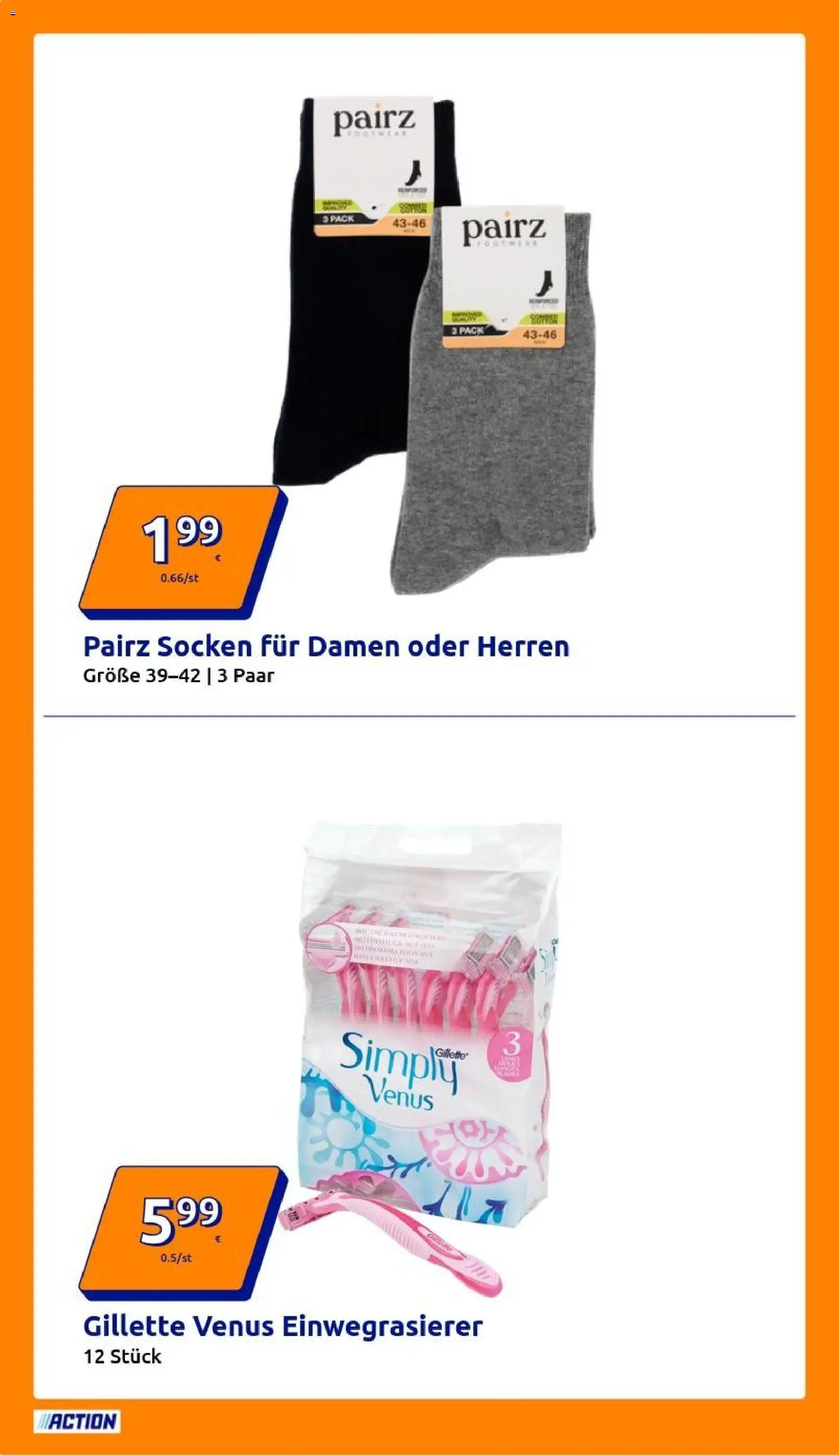 Action Flugblatt gültig ab 04.02.2026 | Seite: 2 | Produkte: Socken