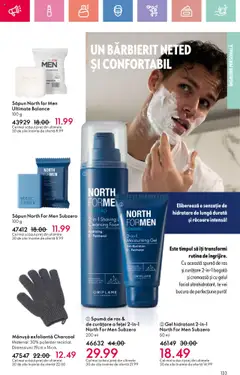 Oriflame catalog 12 2025 – valabil de la 20.08.2025 | Pagină: 133 | Produse: Spumă de ras, Săpun