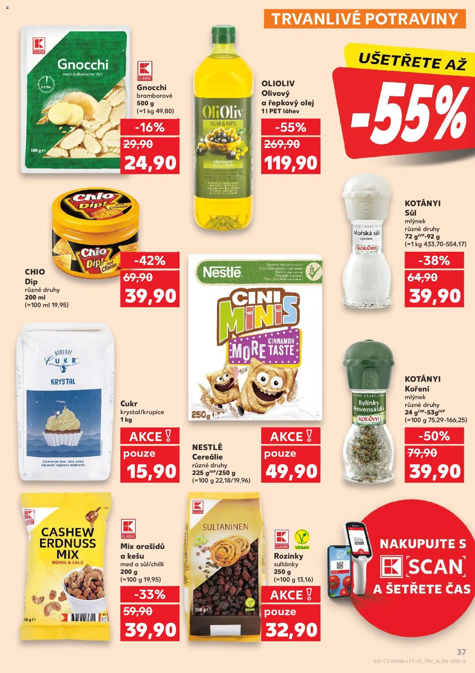 Kaufland leták - Brno od 04.02.2026 | Strana: 37 | Produkty: Rozinky, Med, Řepkový olej, Mlýnek