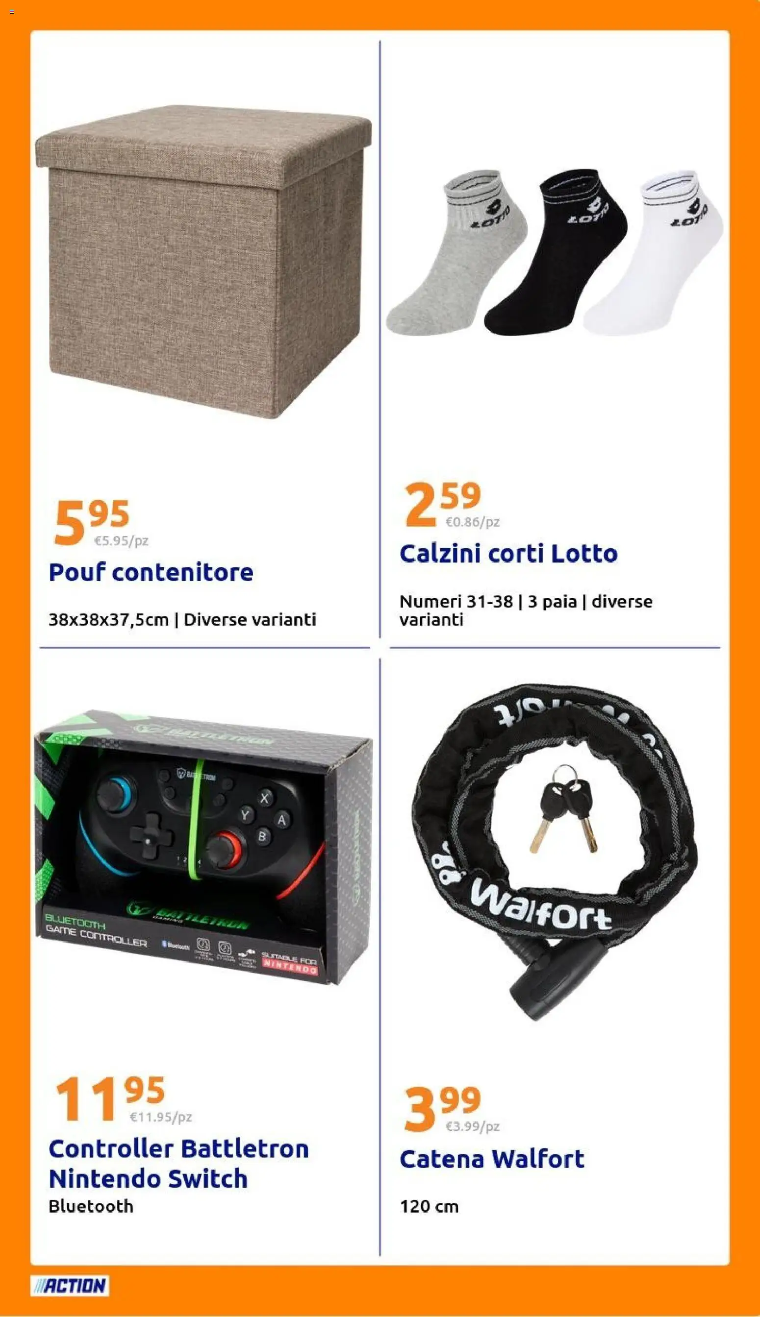 Volantino Action del 08.04.2026 | Pagina: 21 | Prodotti: Calzini, Contenitore