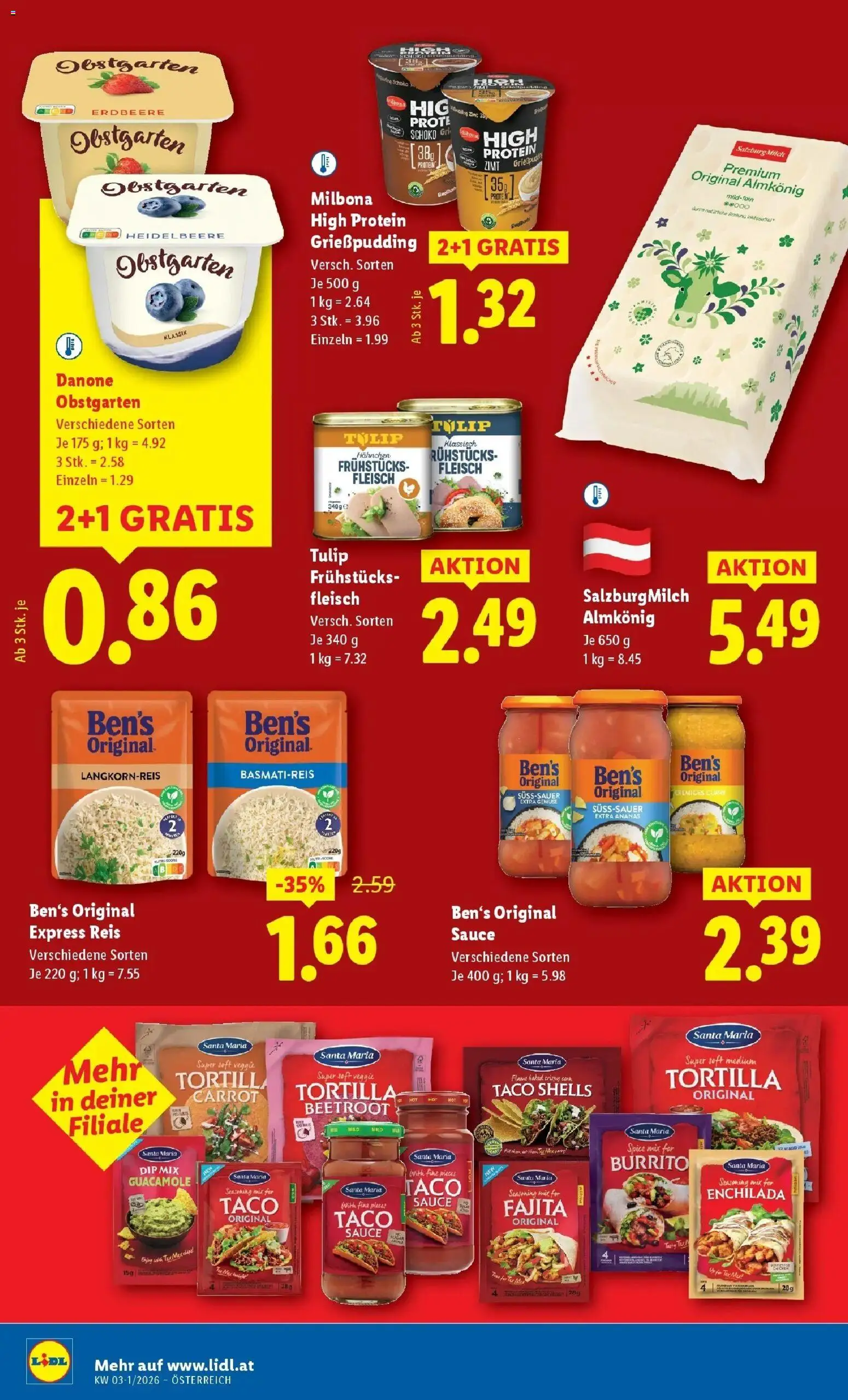 Lidl Flugblatt - Fohnsdorf, Neunkirchen, Graz gültig ab 08.01.2026 | Seite: 40 | Produkte: Chips, Milch, Reis, Ananas