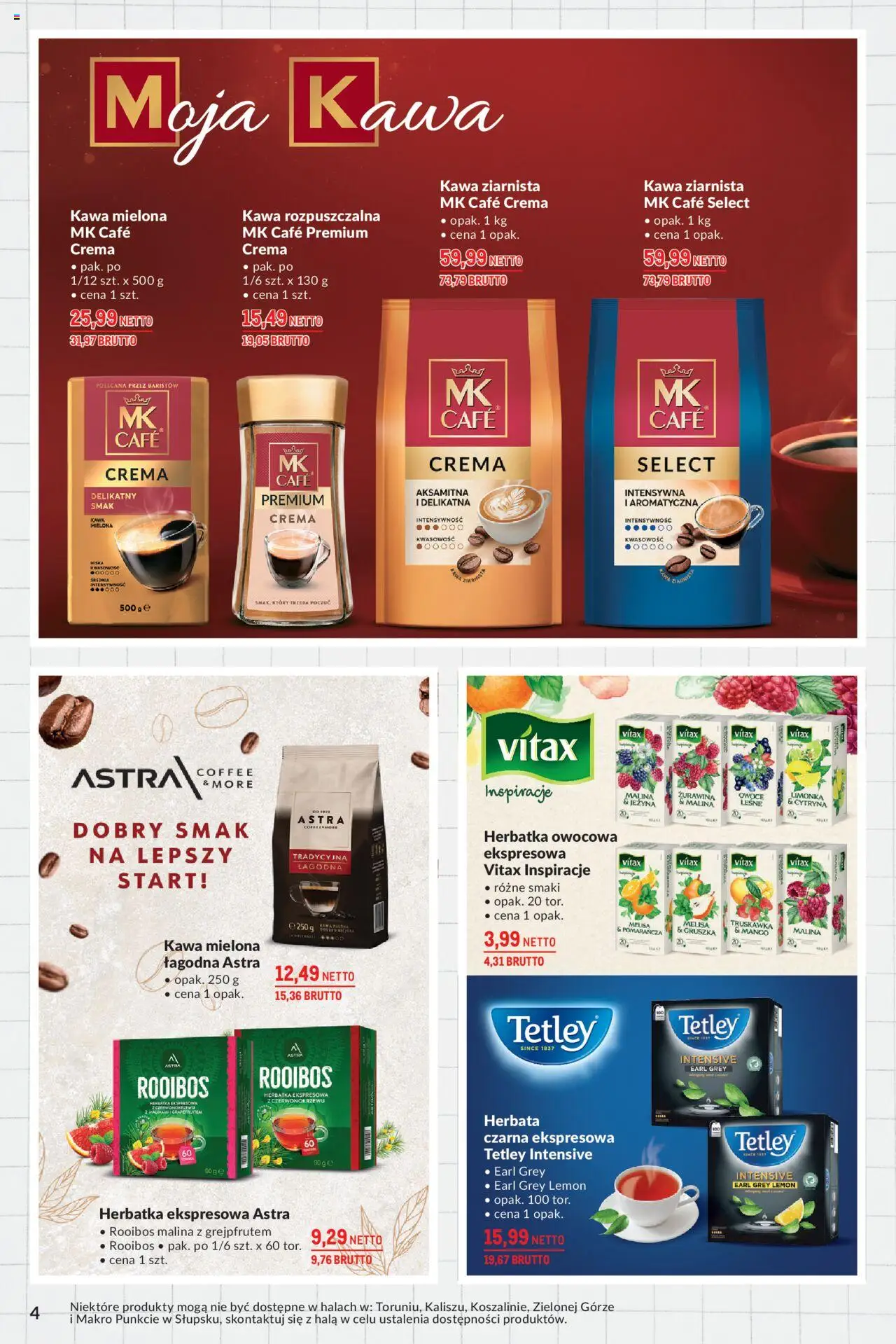 Makro Gazetka - Katalog Back to School od 19.08.2025 | Strona: 4 | Produkty: Limonka, Kawa ziarnista, Żurawina, Kawa