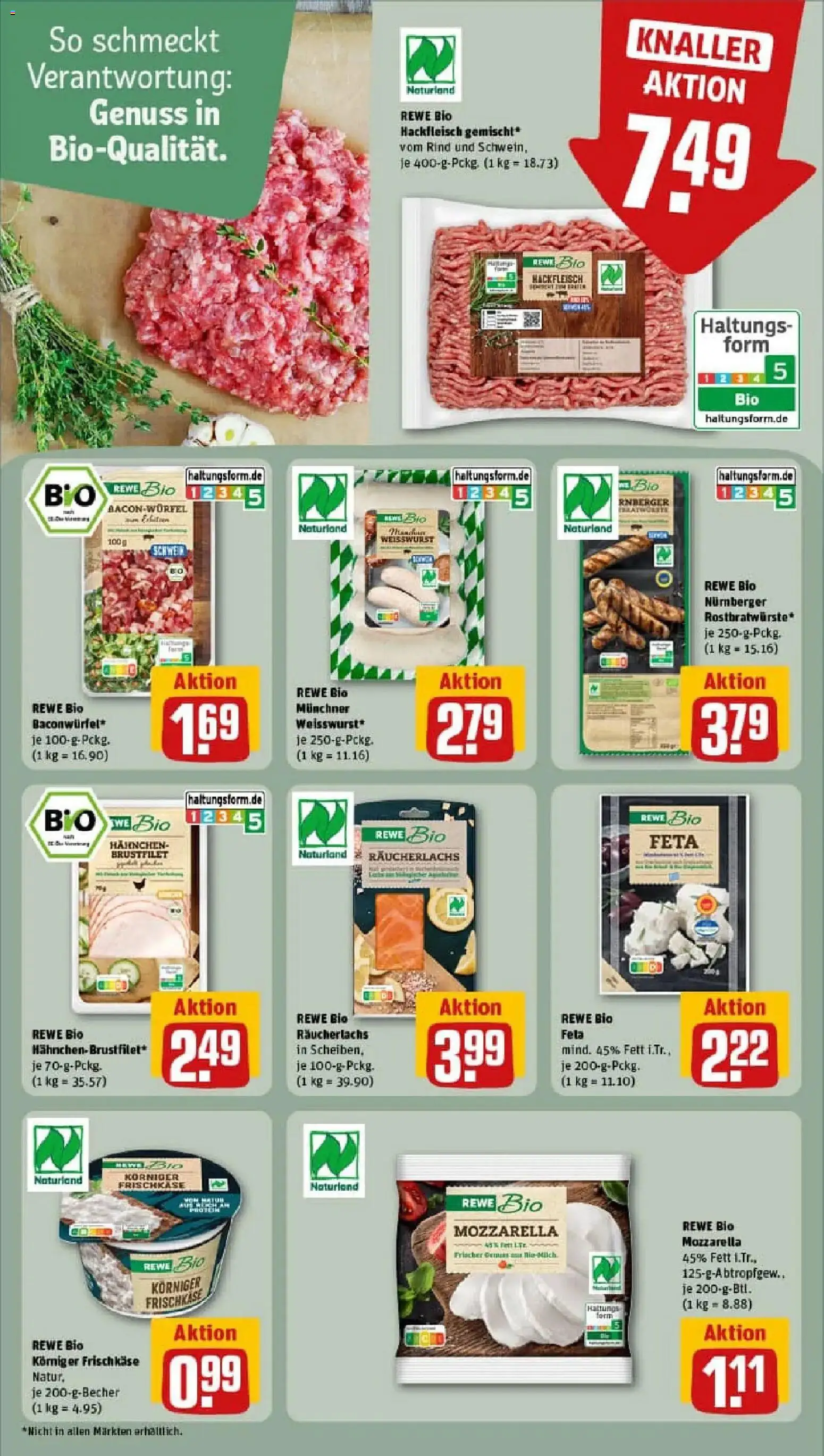 Rewe prospekt Ebersberg	 – gültig ab 10.11.2025 | Seite: 12 | Produkte: Feta, Mozzarella, Frischkase, Hackfleisch