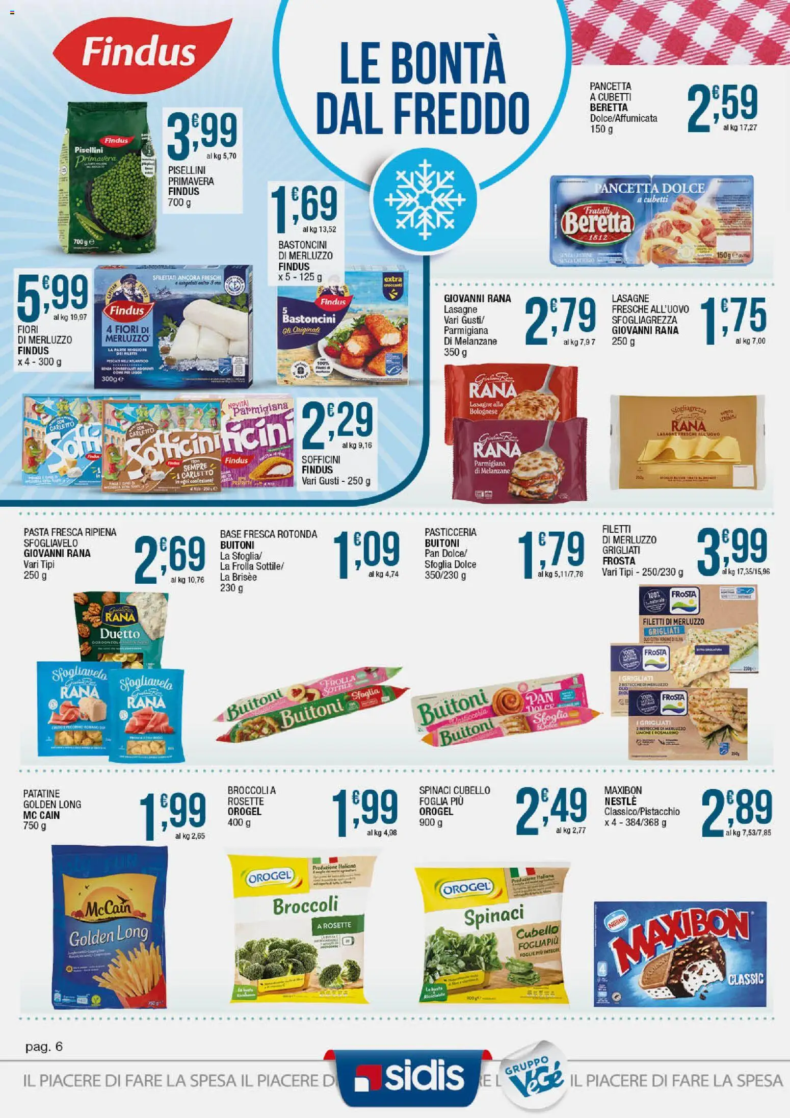 Volantino Sidis del 23.03.2026 | Pagina: 6 | Prodotti: Rosmarino, Pancetta, Limone, Spinaci