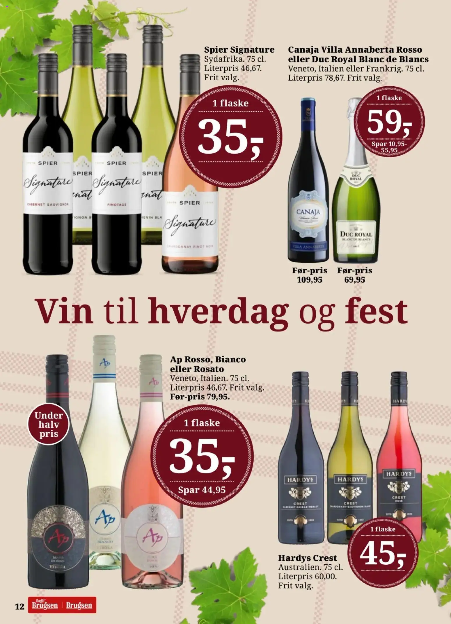 Dagli'Brugsen tilbudsavis – gyldig fra 07.11.2025 | Side: 12 | Produkter: Vin