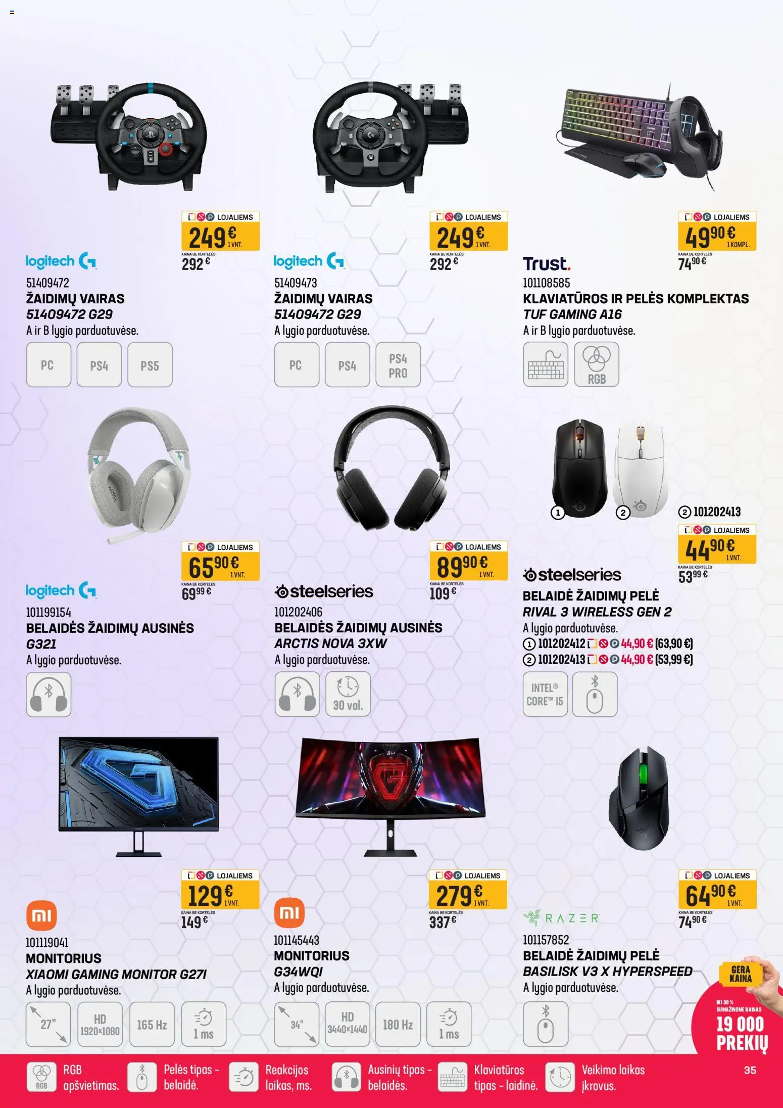Senukai akcijos nuo 12.03.2026 | Puslapis: 35 | Prekių: Monitorius, Pelė, Ausinės