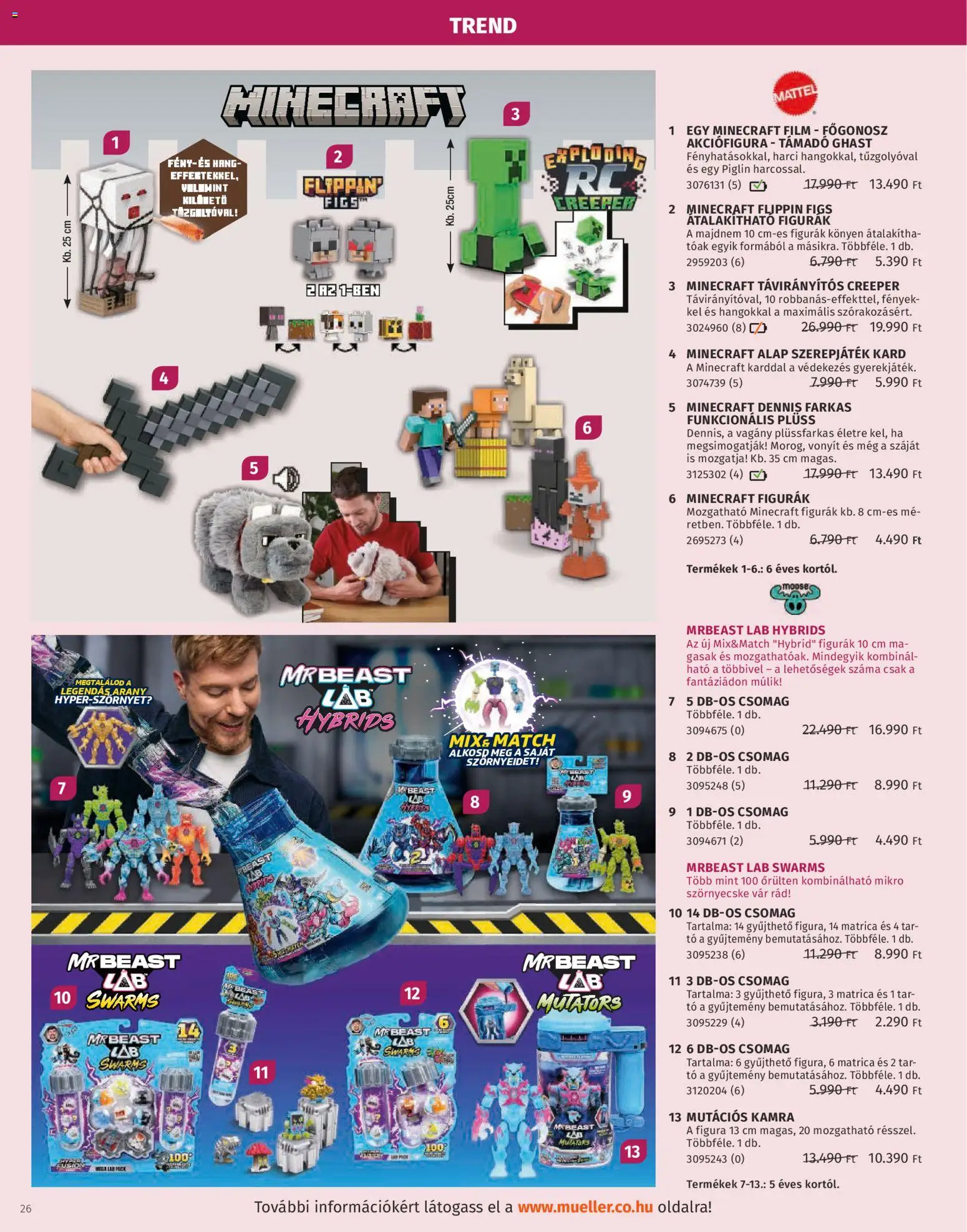 Müller akciós ujság - amely érvényes a következő dátumtól: 27.10.2025 | Oldal: 26 | Termékek: Plüss