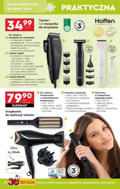 Biedronka gazetka - Okazje tygodnia od 14.07.2025 | Strona: 34 | Produkty: Suszarka, Baterie, Prostownica, Maszynka do strzyżenia hoffen
