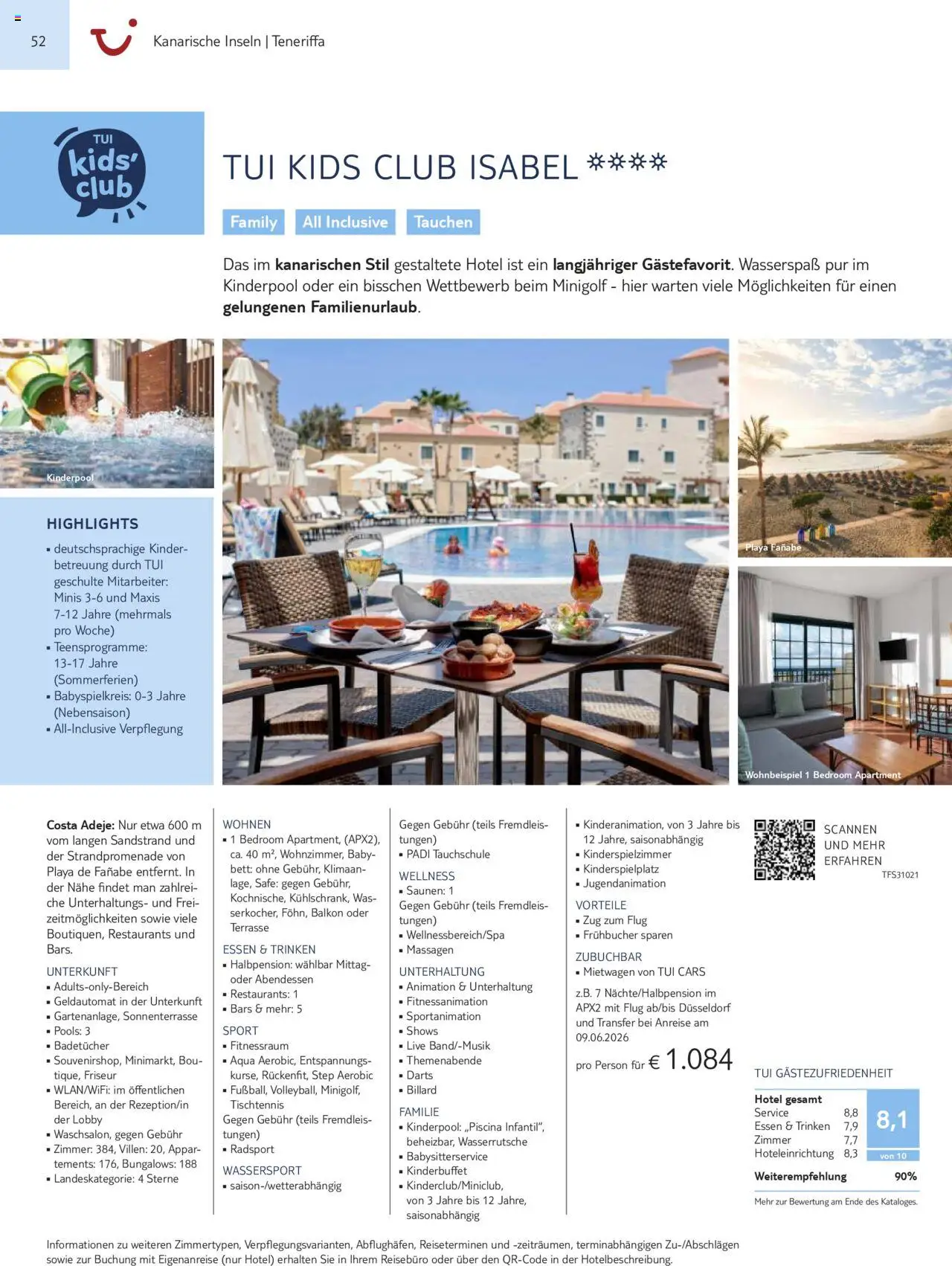 TUI Prospekt Kanaren, Kapverden & Senegal 2025/26	  – gültig ab 01.11.2025 | Seite: 52 | Produkte: Bett