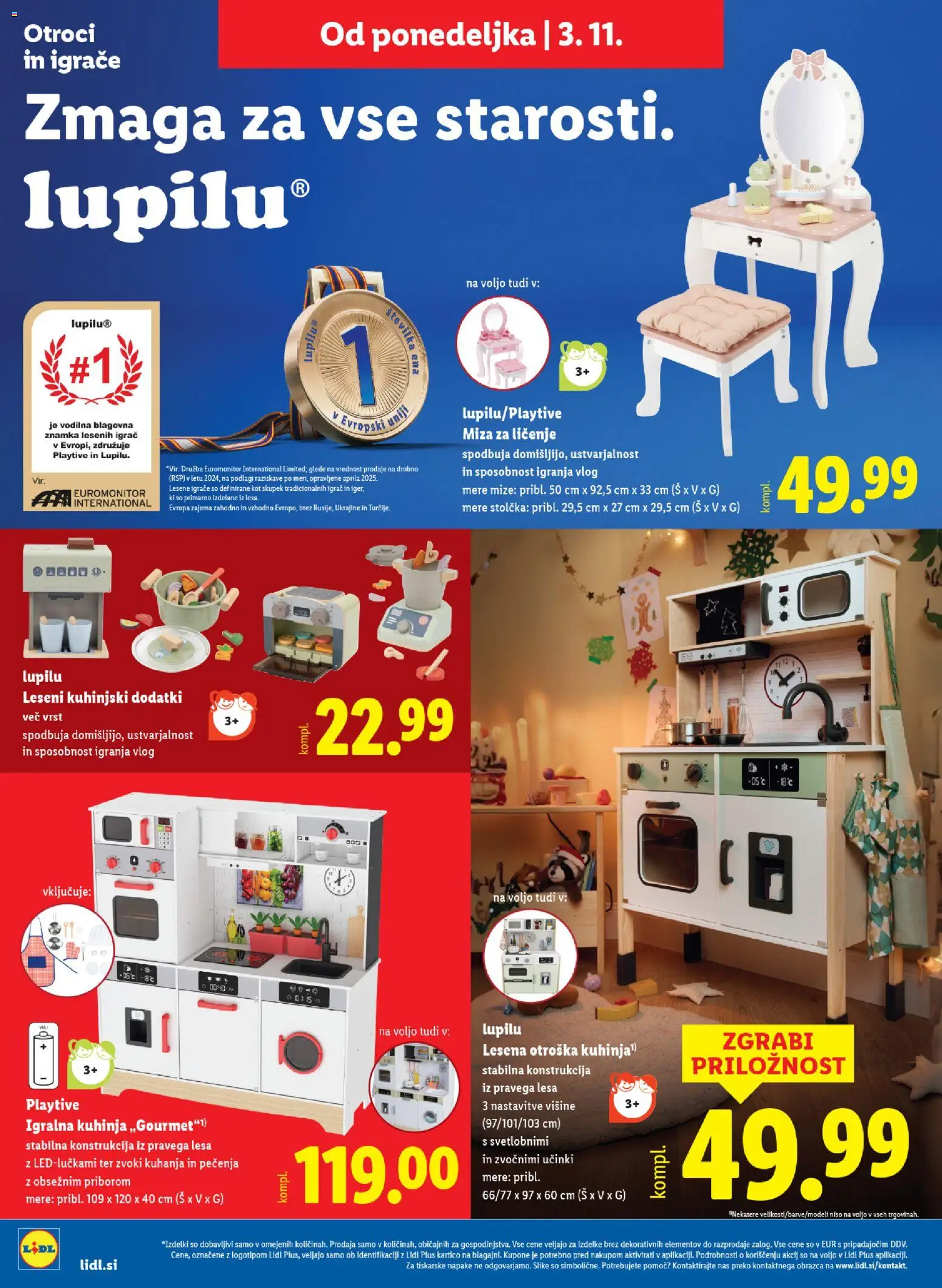 Novi Lidl katalog ponudbe – veljaven od 29.10.2025 | Stran: 60 | Izdelki: Miza, Kuhinja