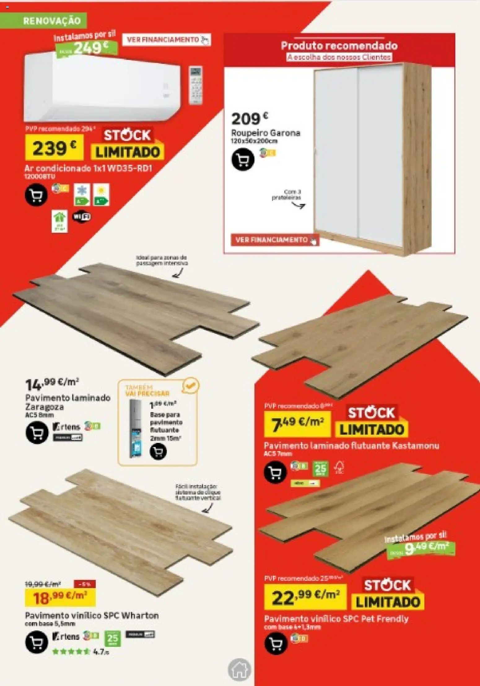 Leroy Merlin Catálogo │ válido de 19.02.2026 | Página: 3 | Produtos: Ar condicionado, Roupeiro, Base, Gin