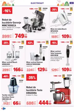 Ofertele Carrefour valabile de la 25.03.2026 | Pagină: 32 | Produse: Robot de bucătarie, Mixer, Robot, Bucătărie