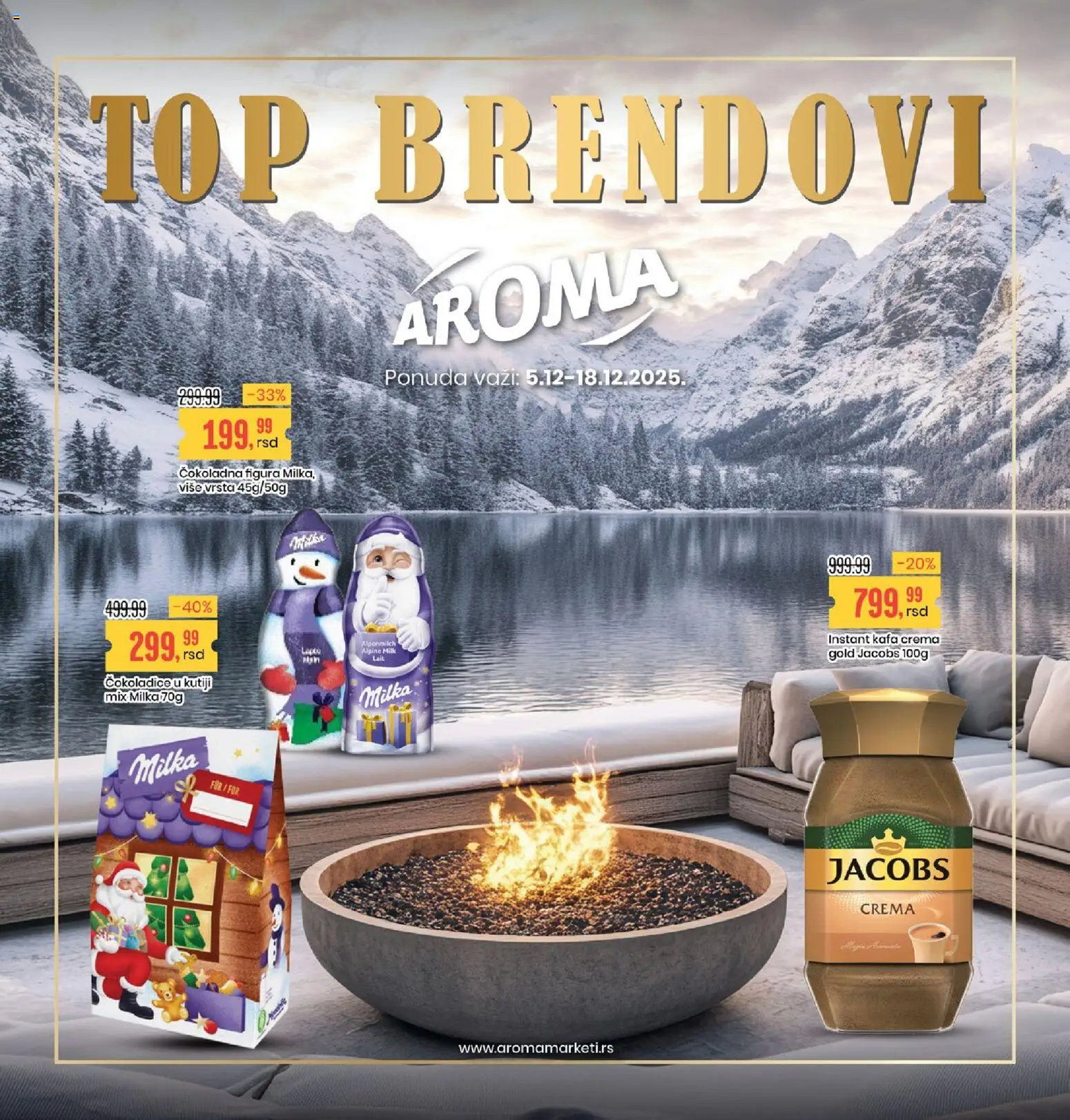 Aroma Market katalog - važi od 05.12.2025 | Strana: 1 | Proizvode: Milka, Instant kafa, Kafa