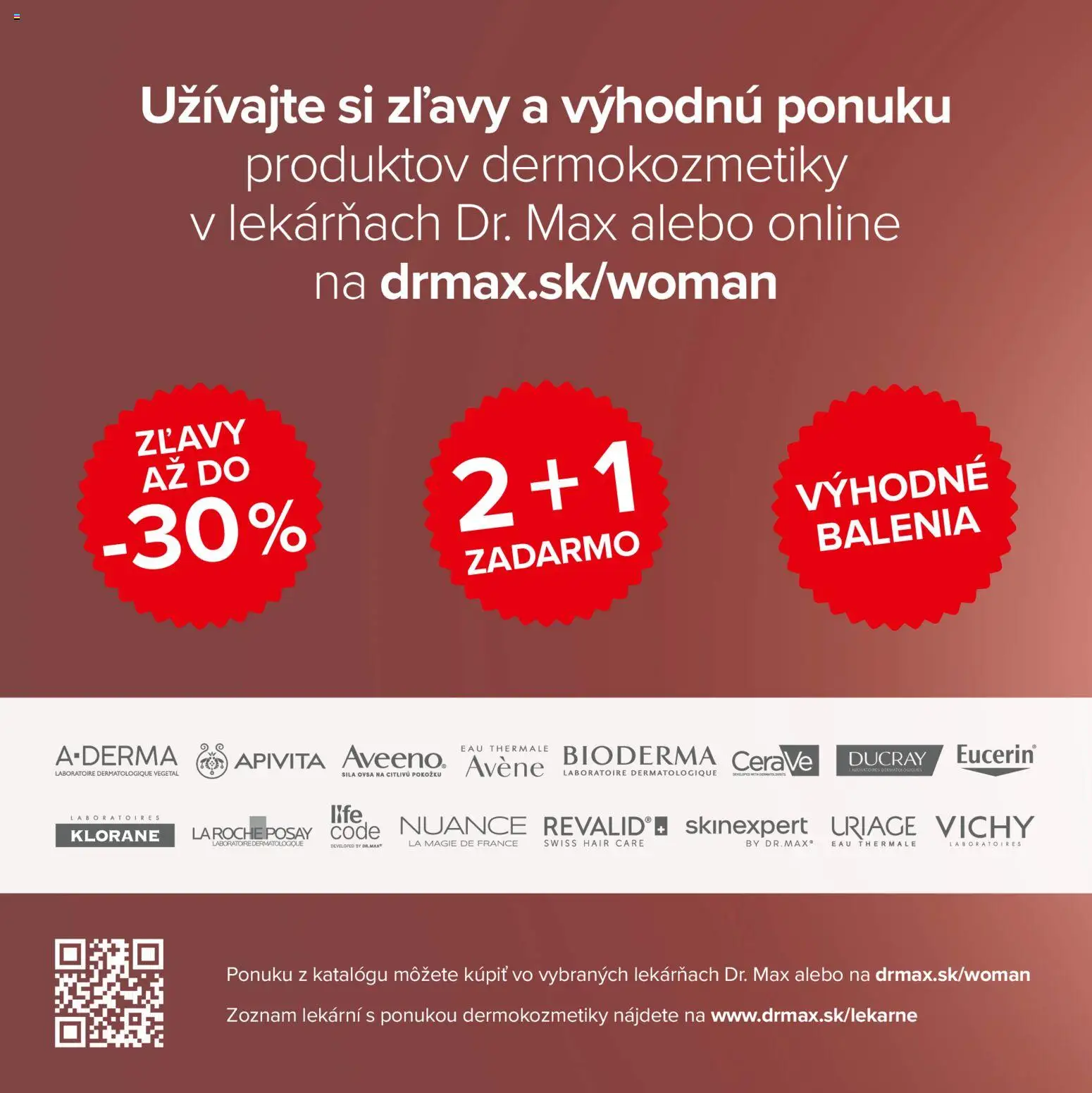 Nové Dr. Max akcie – leták je platný od 07.11.2025 | Strana: 20 | Produkty: Vichy, Avene, Bioderma, CeraVe