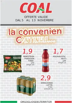 Anteprima del volantino Coal La Convenienza Continua catalogo valido a partire dal 05.11.2025