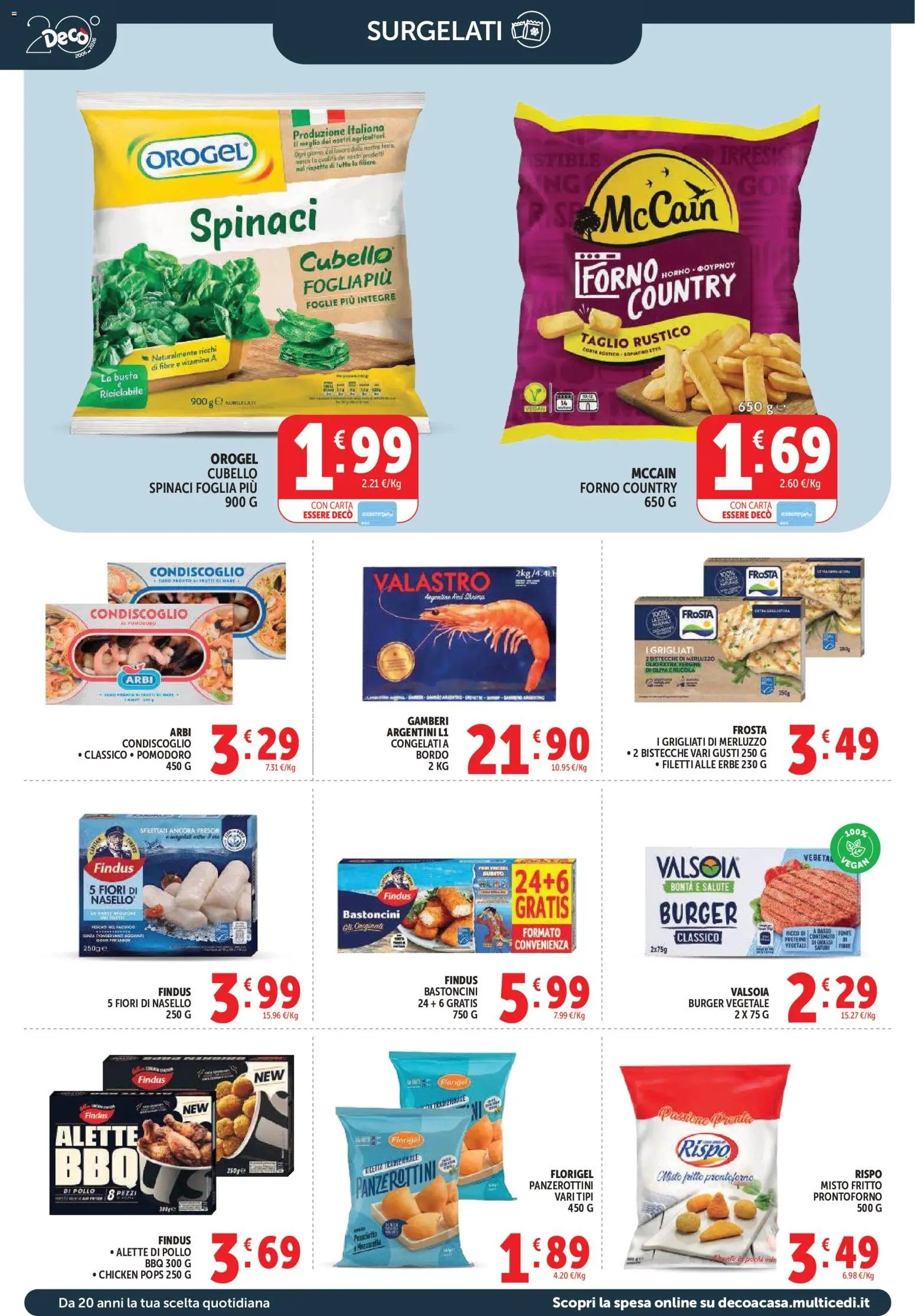 Volantino Decò del 27.03.2026 | Pagina: 22 | Prodotti: Pollo, Pomodoro, Forno, Nasello