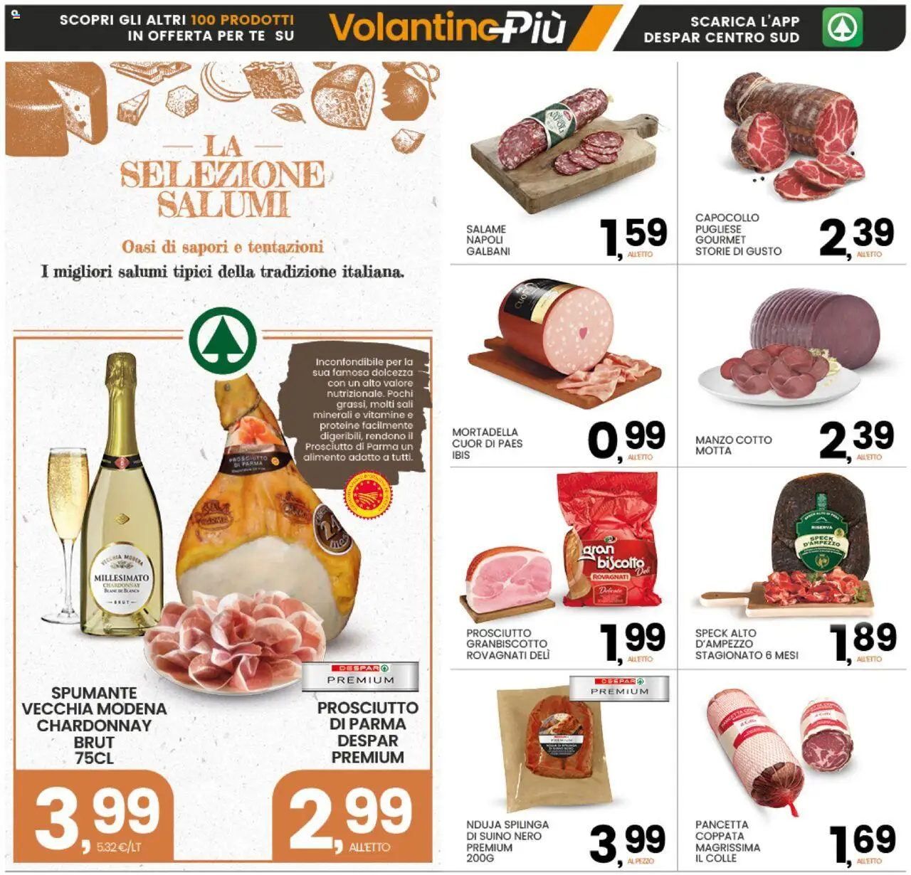 Volantino Interspar del 02.10.2025 | Pagina: 9 | Prodotti: Manzo, Pancetta, Suino, Spumante