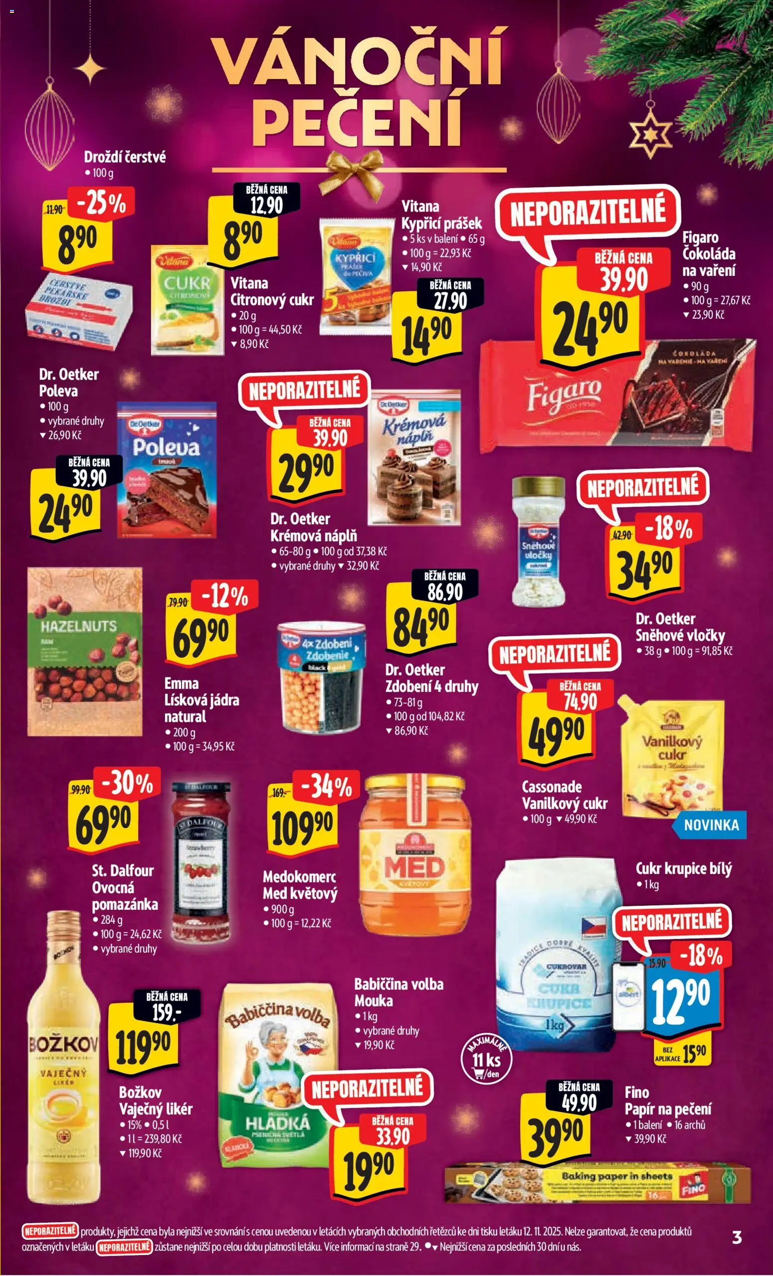 Albert leták - Hypermarket od 19.11.2025 | Strana: 8 | Produkty: Med, Pomazánka, Mouka, Droždí