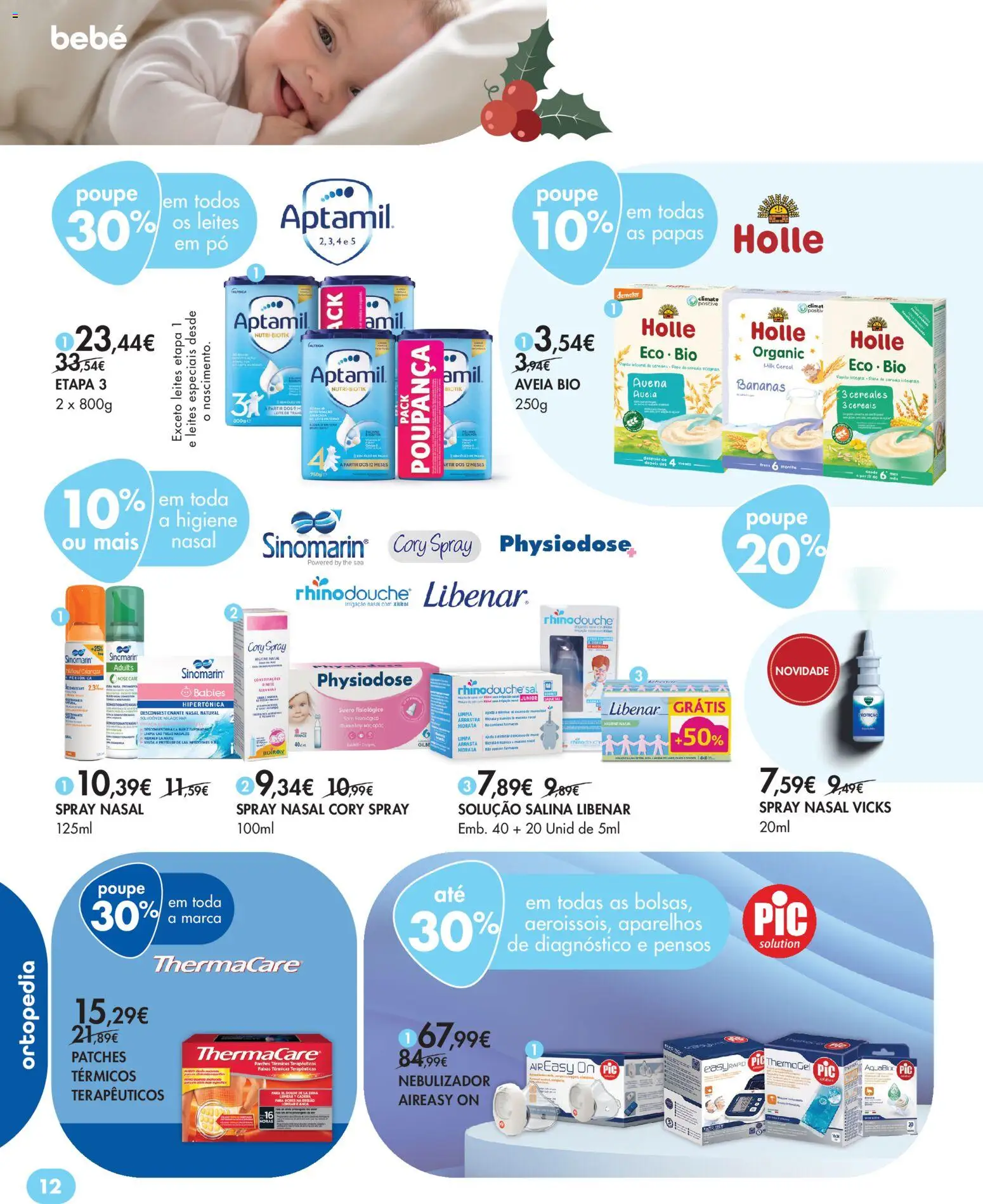 Pingo Doce Bem Estar Natal Lojas │ válido de 18.11.2025 | Página: 39 | Produtos: Aveia, Nebulizador, Pó, Bananas