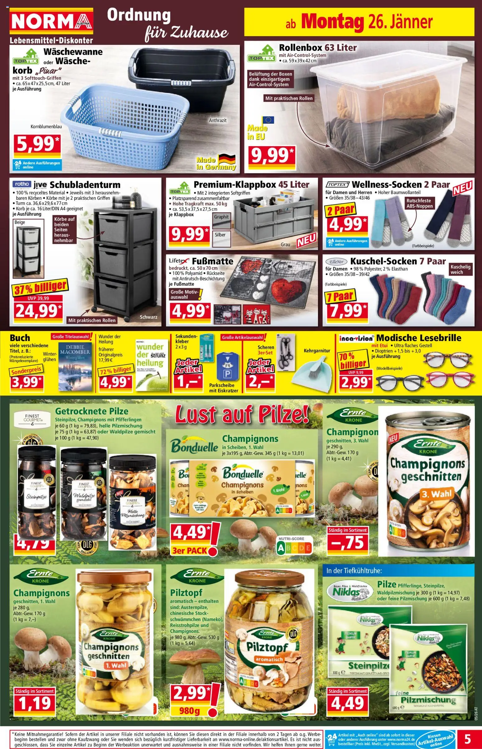 Norma Flugblatt gültig ab 26.01.2026 | Seite: 5 | Produkte: Korb