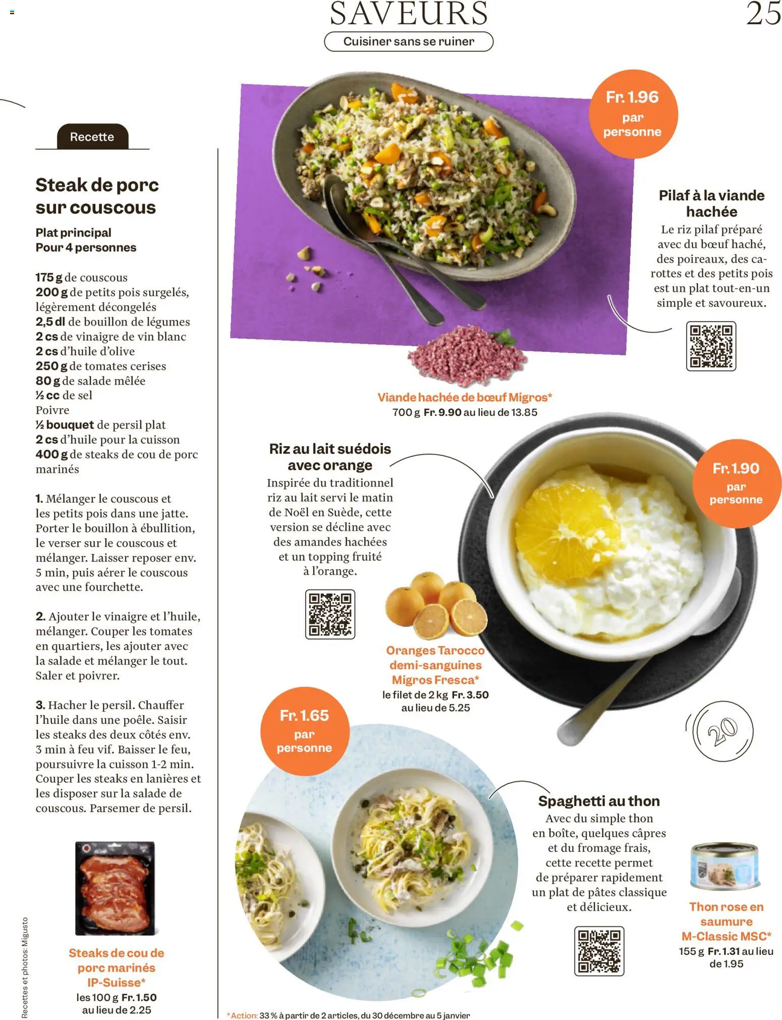 Migros Magazin FR – gültig ab 29.12.2025 | Seite: 25